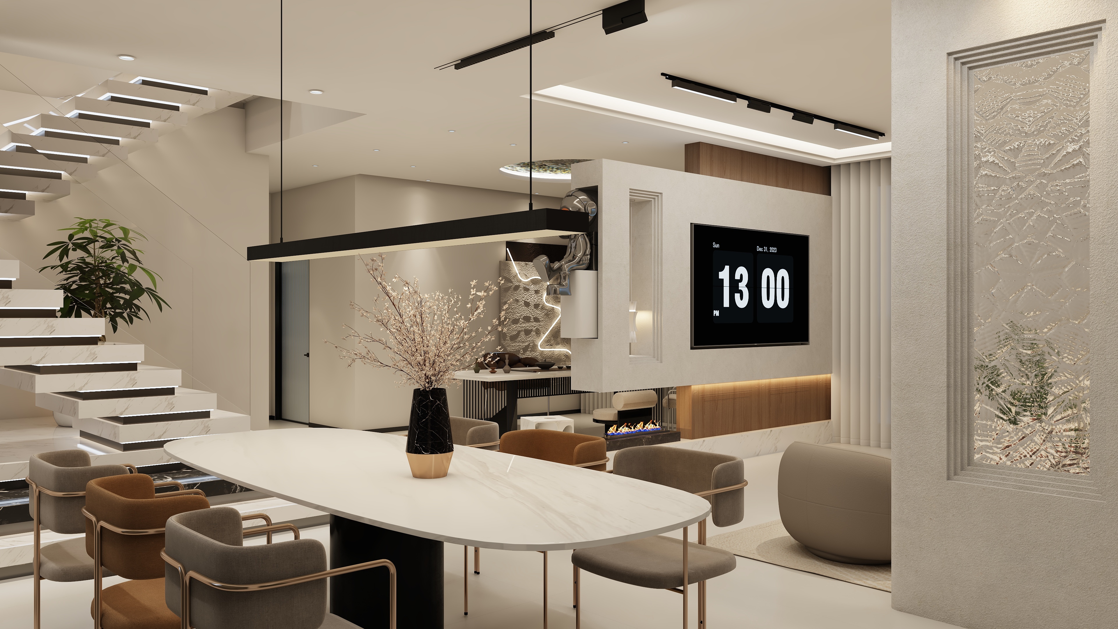 王王睡不醒-梦寻宇宙自建房现代风装修效果图