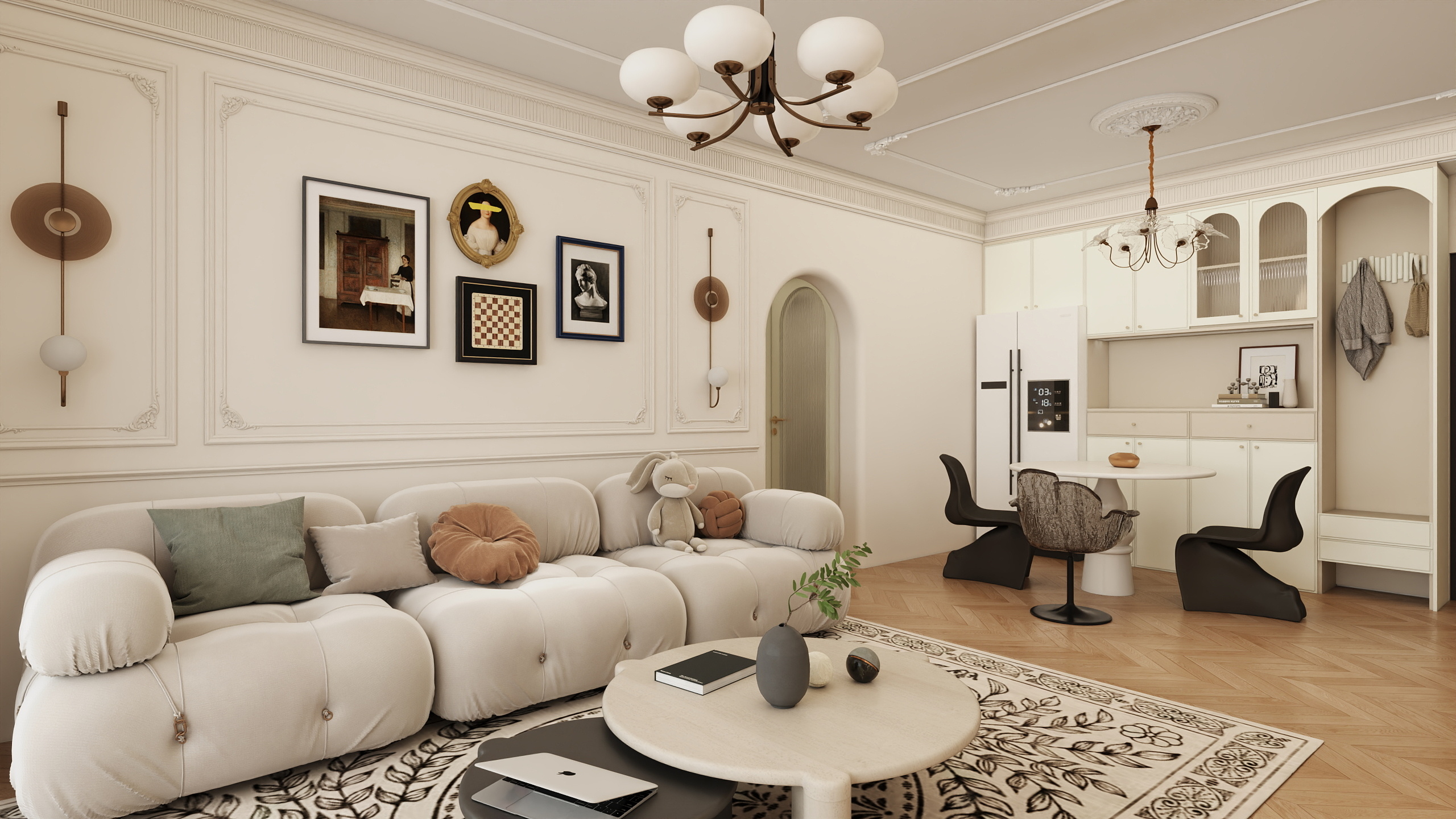 甄选-大北农12号楼1单元东户 法式奶油-装修设计方案