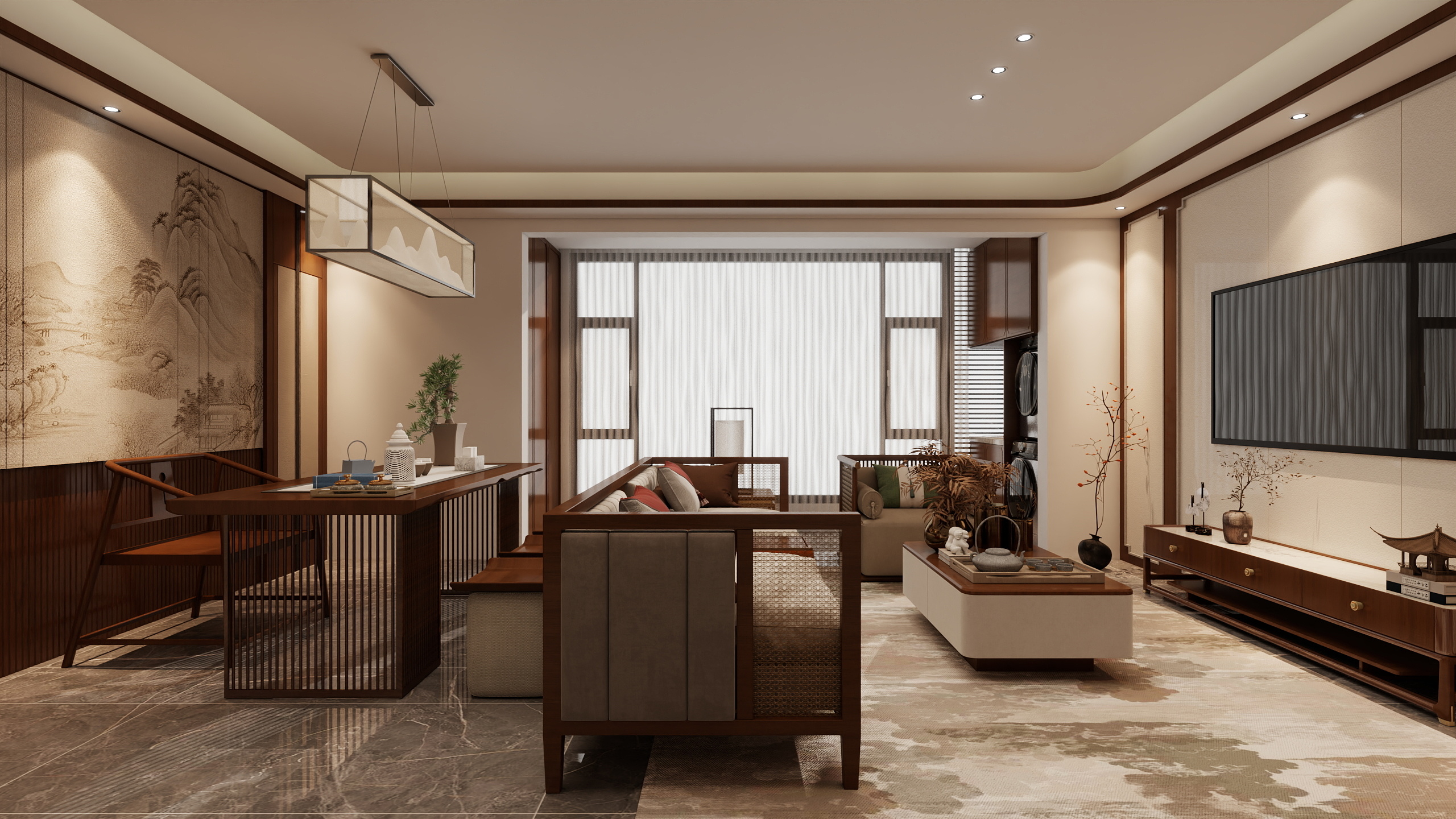 物里-153㎡2室-装修设计方案