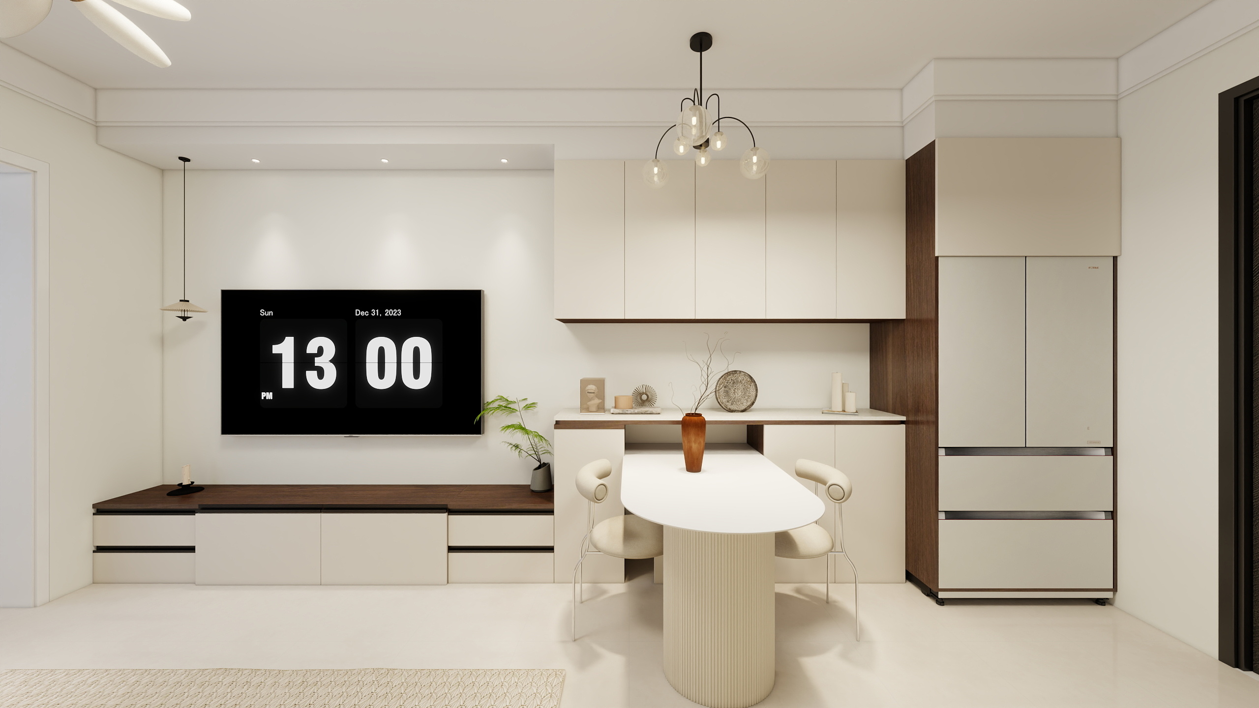 汉予装饰珍妮-汉予装饰咏江90 07 户型-装修设计方案