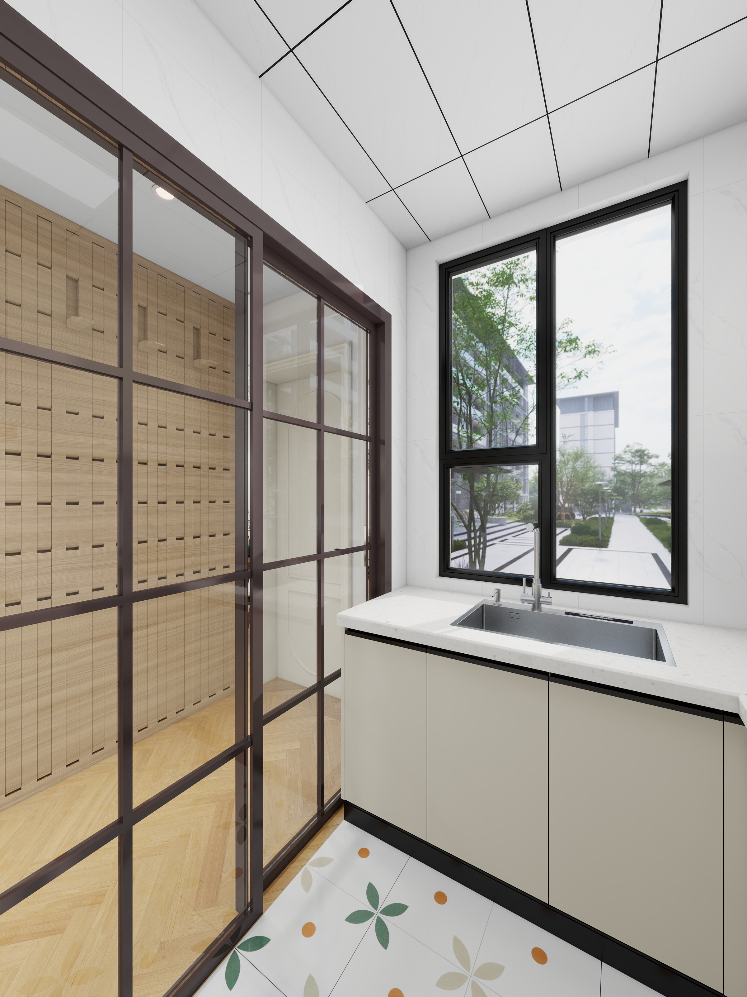 张晓斌-海德公园81㎡3室装修效果图