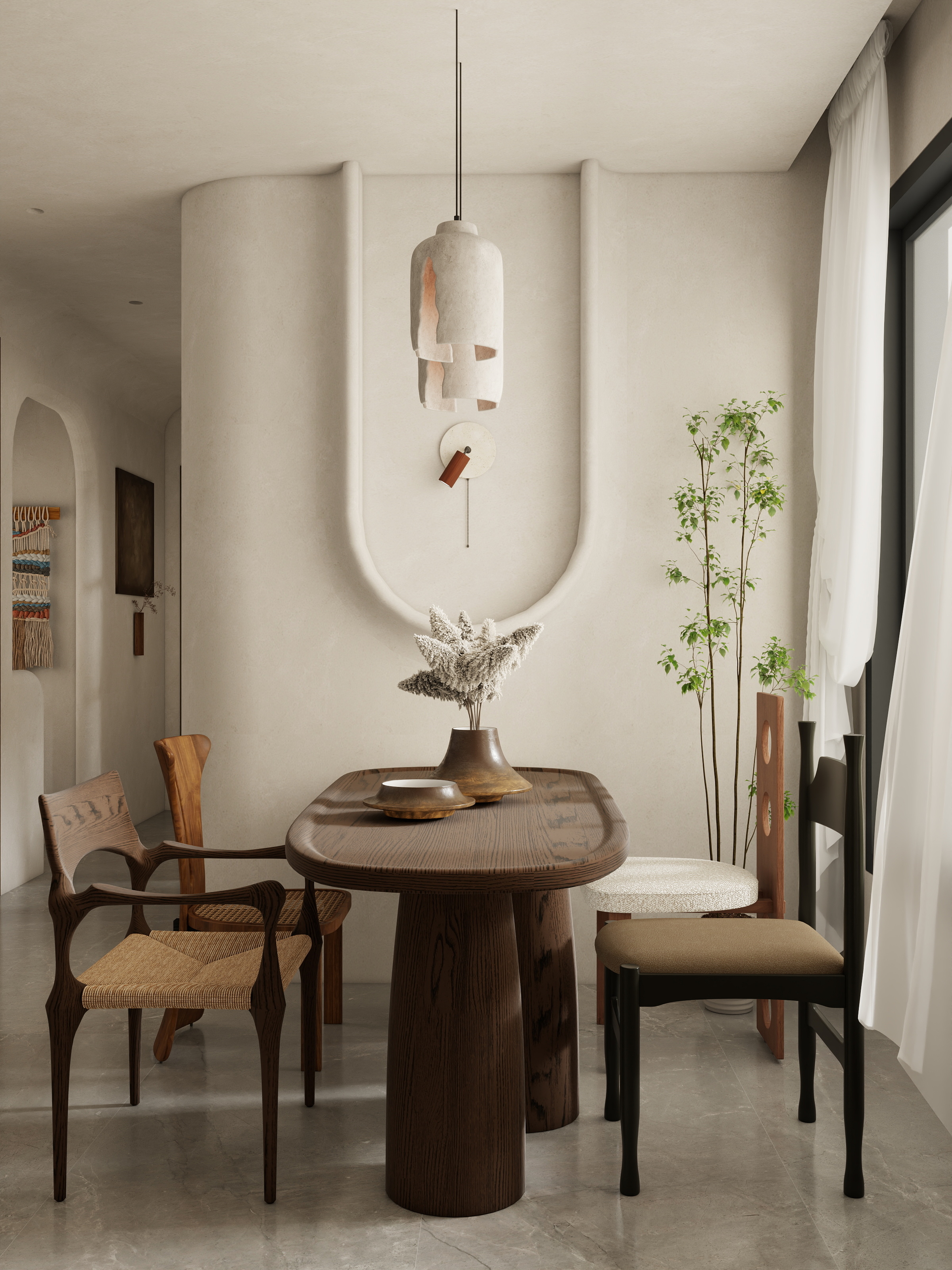 HOLDEN-HO-83平方异形户型——侘寂风-装修设计方案