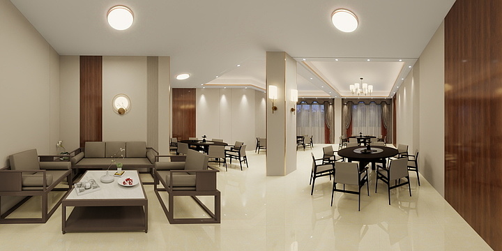 室内硬装-林-202包间-装修设计方案