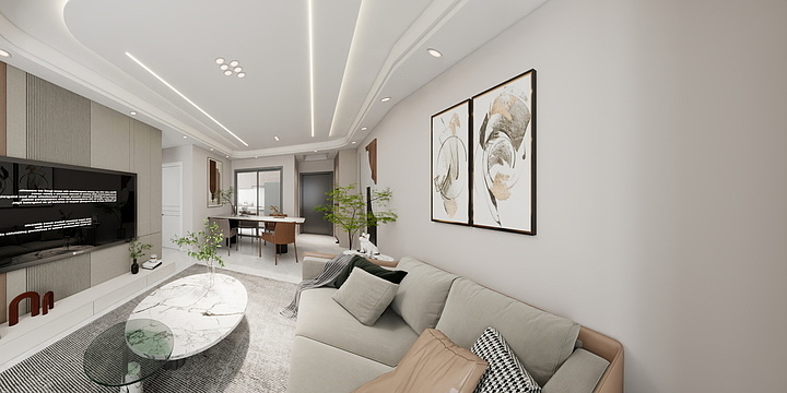 梧樾半岛花园两室一卫-装修设计方案