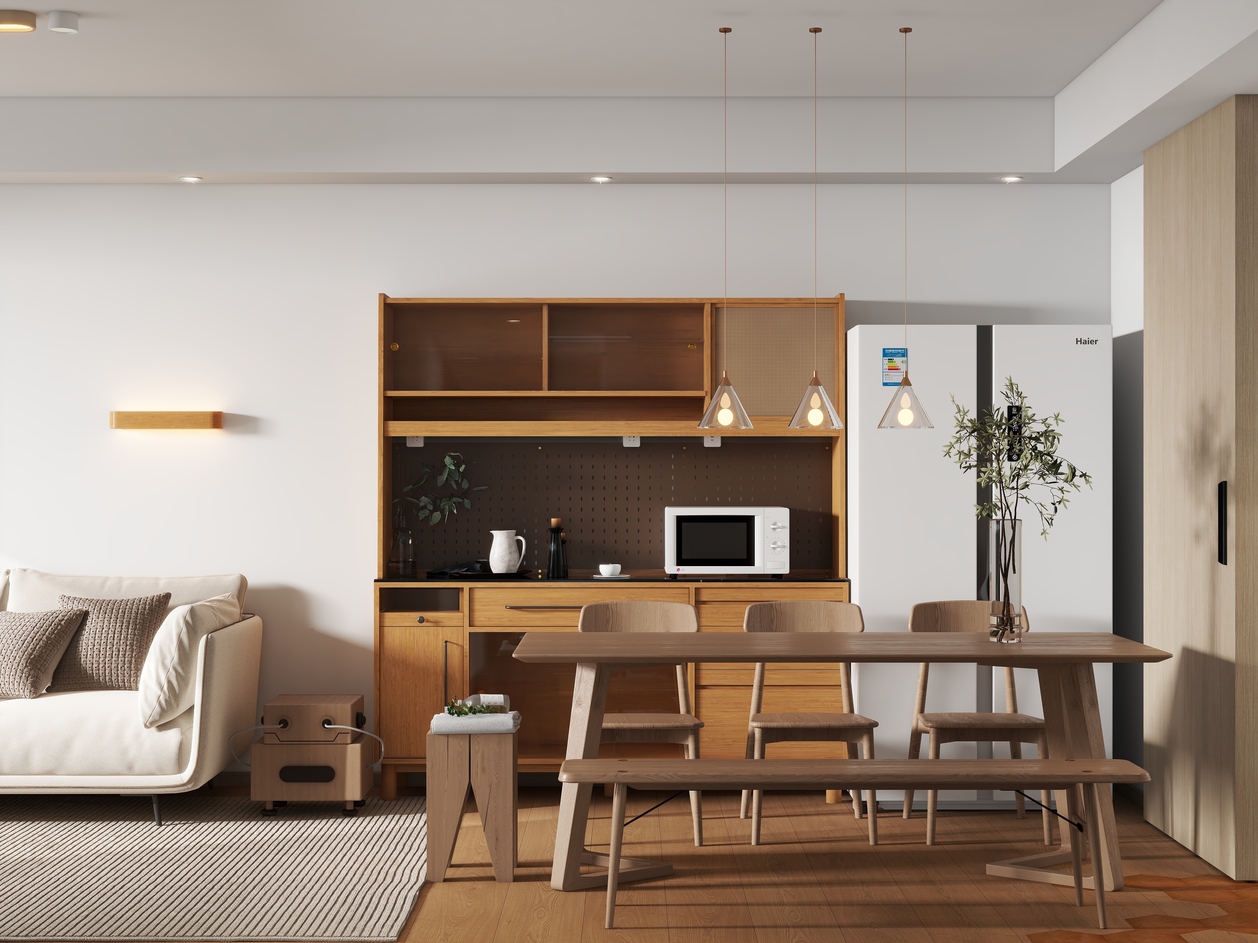 设计师珂源-华润中城昆仑御93㎡3室装修效果图