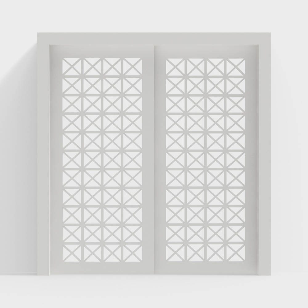 现代装饰窗3D模型