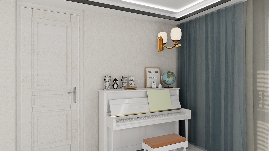 fjz122-考核户型--美式-装修设计方案