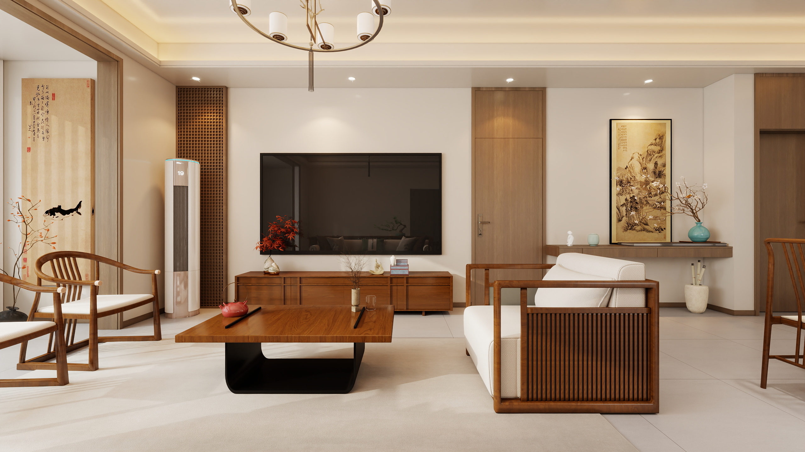 山西太原七夜设计-121三室宋韵新中-装修设计方案