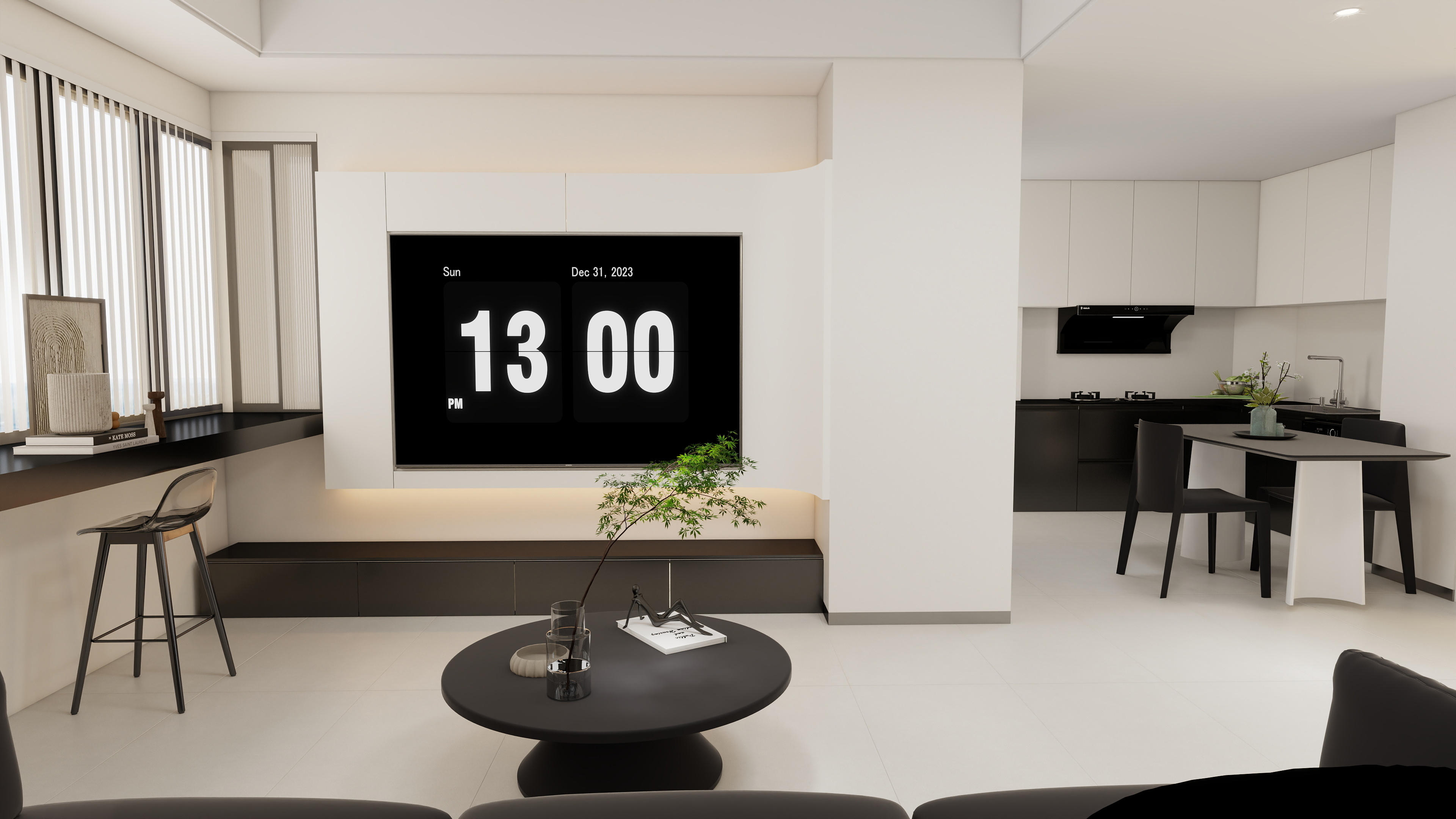 玫瑰与山海-太平洋广场南楼30B 客餐厅设计-装修设计方案