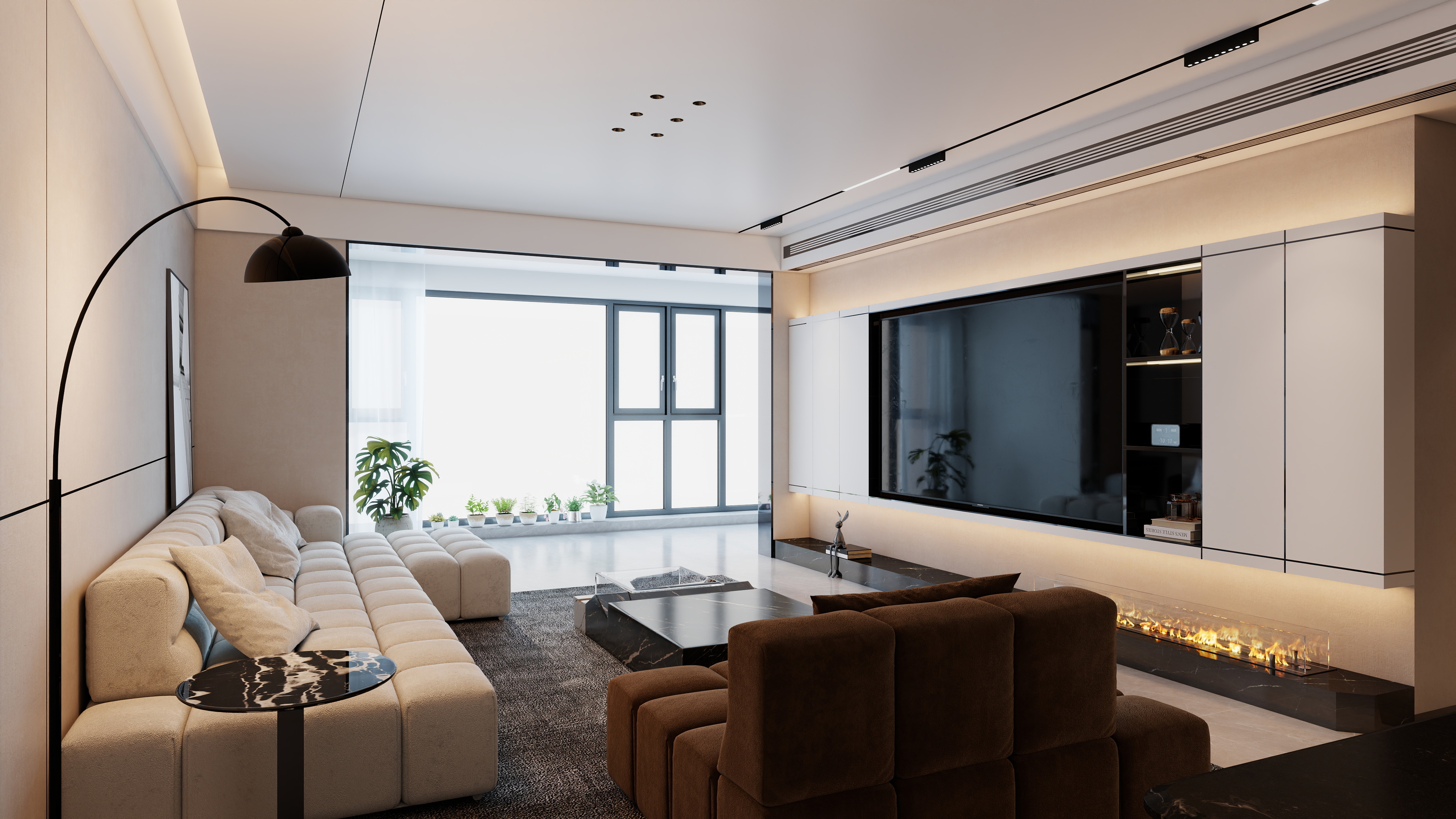 长方体装饰-阿龙-俯山郡-装修设计方案