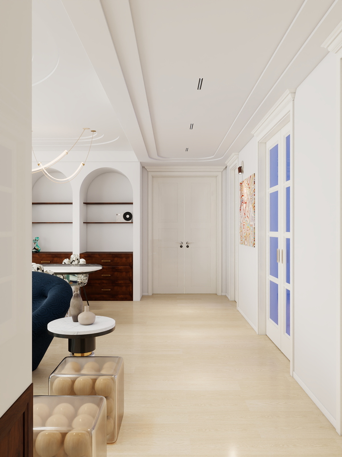 陈晓婷-170平轻法式两室-装修设计方案