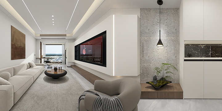 Ruchen研究美学-开元尊抵3#601原始框架-装修设计方案