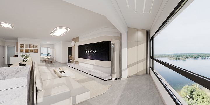 启本本-【现代奶油风】临沂小区-装修设计方案