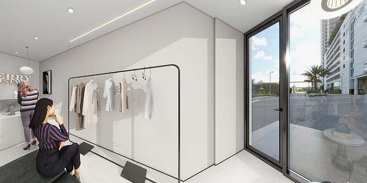 KEVlN凯文设计汤坤-缝纫服装店-装修设计方案