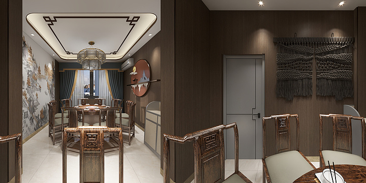 思睿设计-小吴-陈总中餐厅第一套方案-装修设计方案