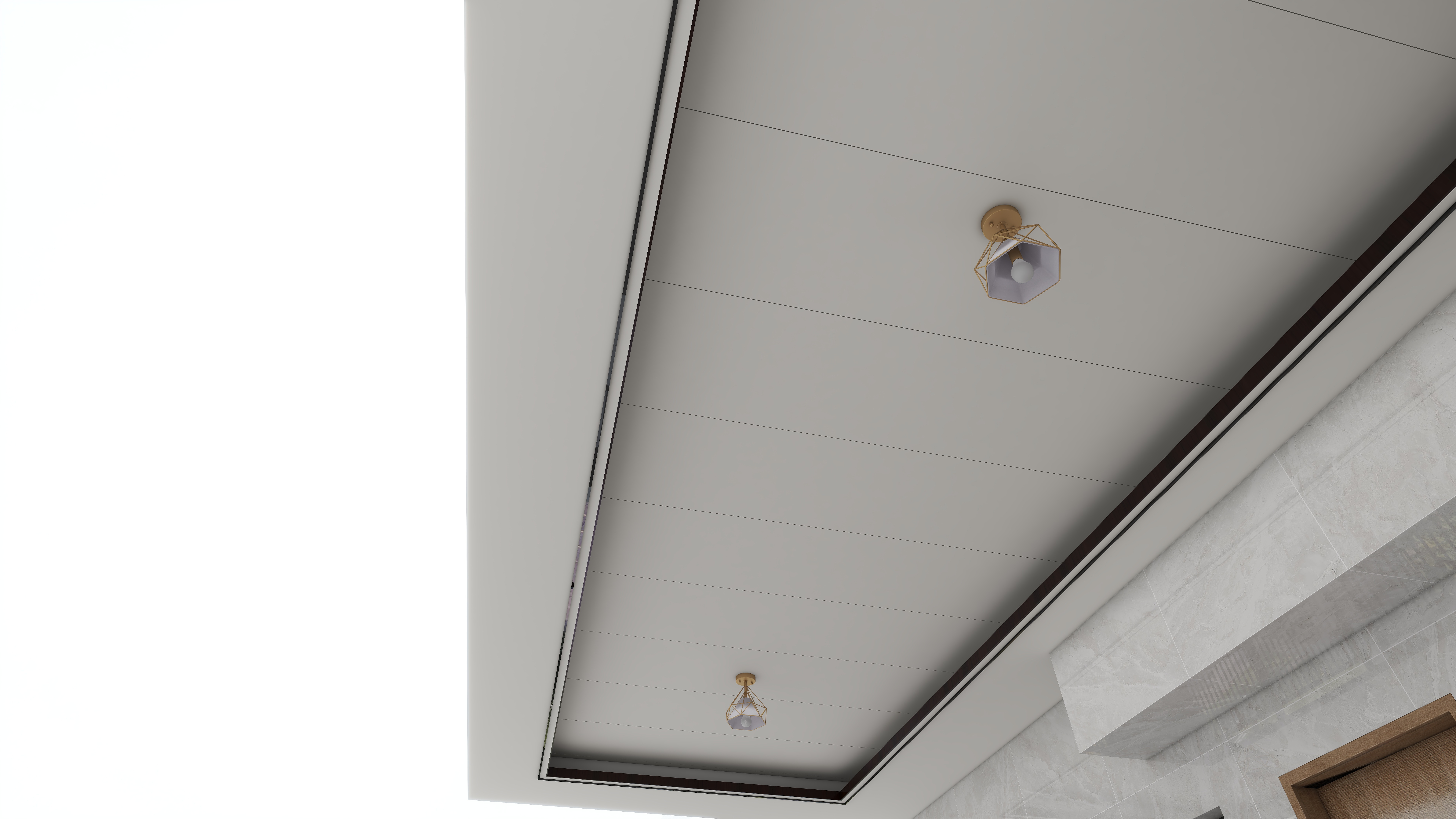 汇佰嘉护墙板工厂-刘总惠州金山湖联排别墅一层顶楼露台装修效果图第2张