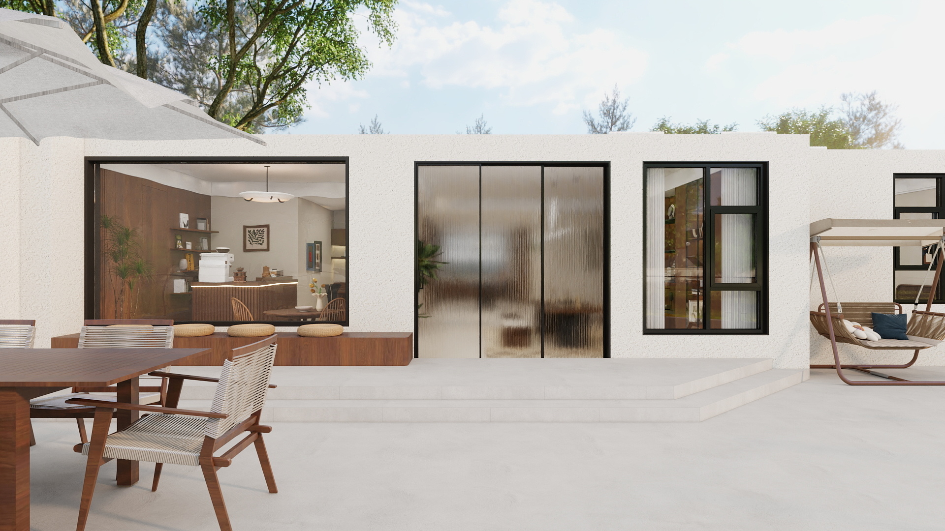 吴爽-179m²复古简约设计装修效果图