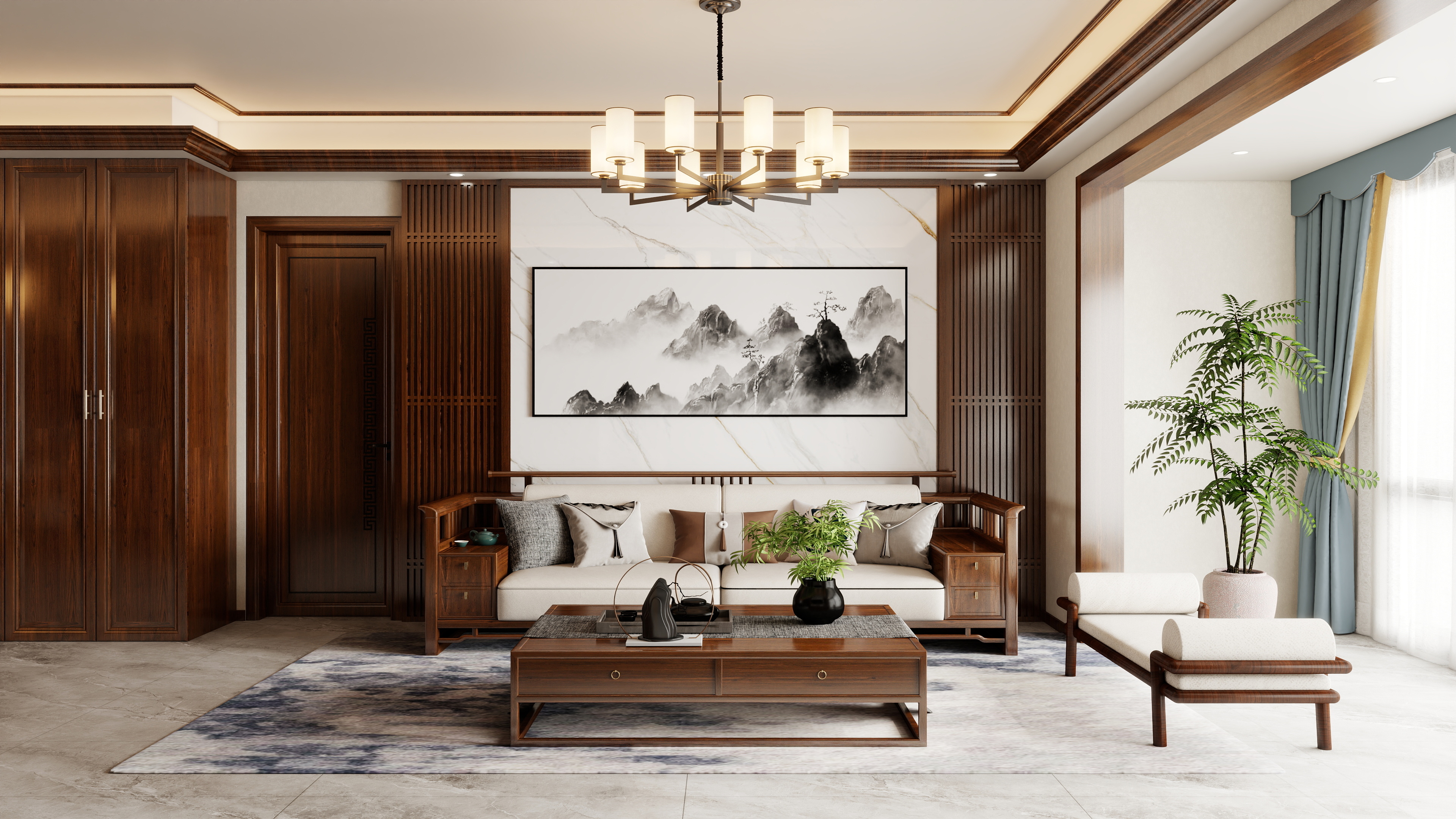 有点设计事务所-紫云兰庭116㎡装修效果图