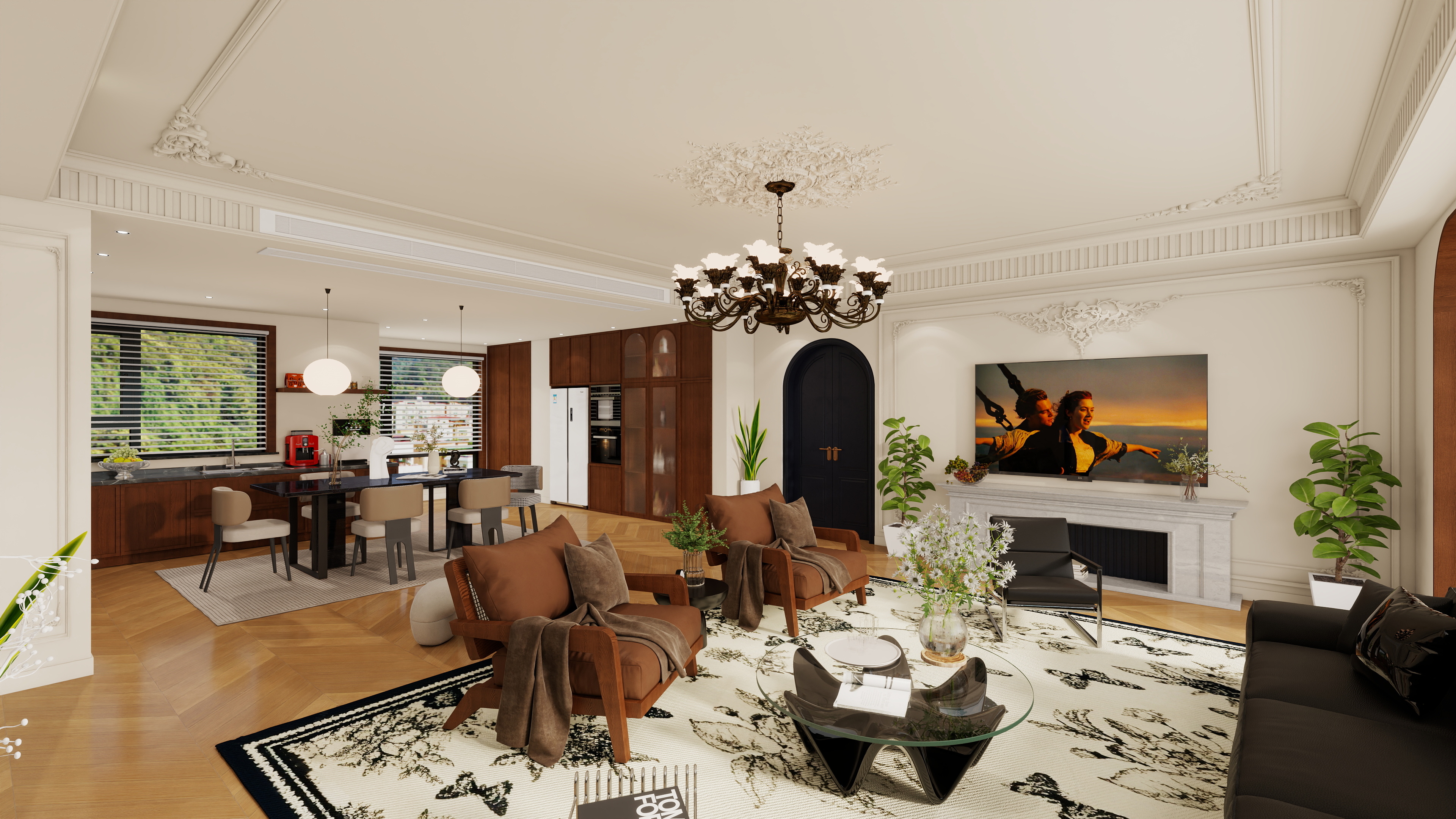 辉哥爱你们没商量-中海寰宇天下-C区210㎡4室-装修设计方案