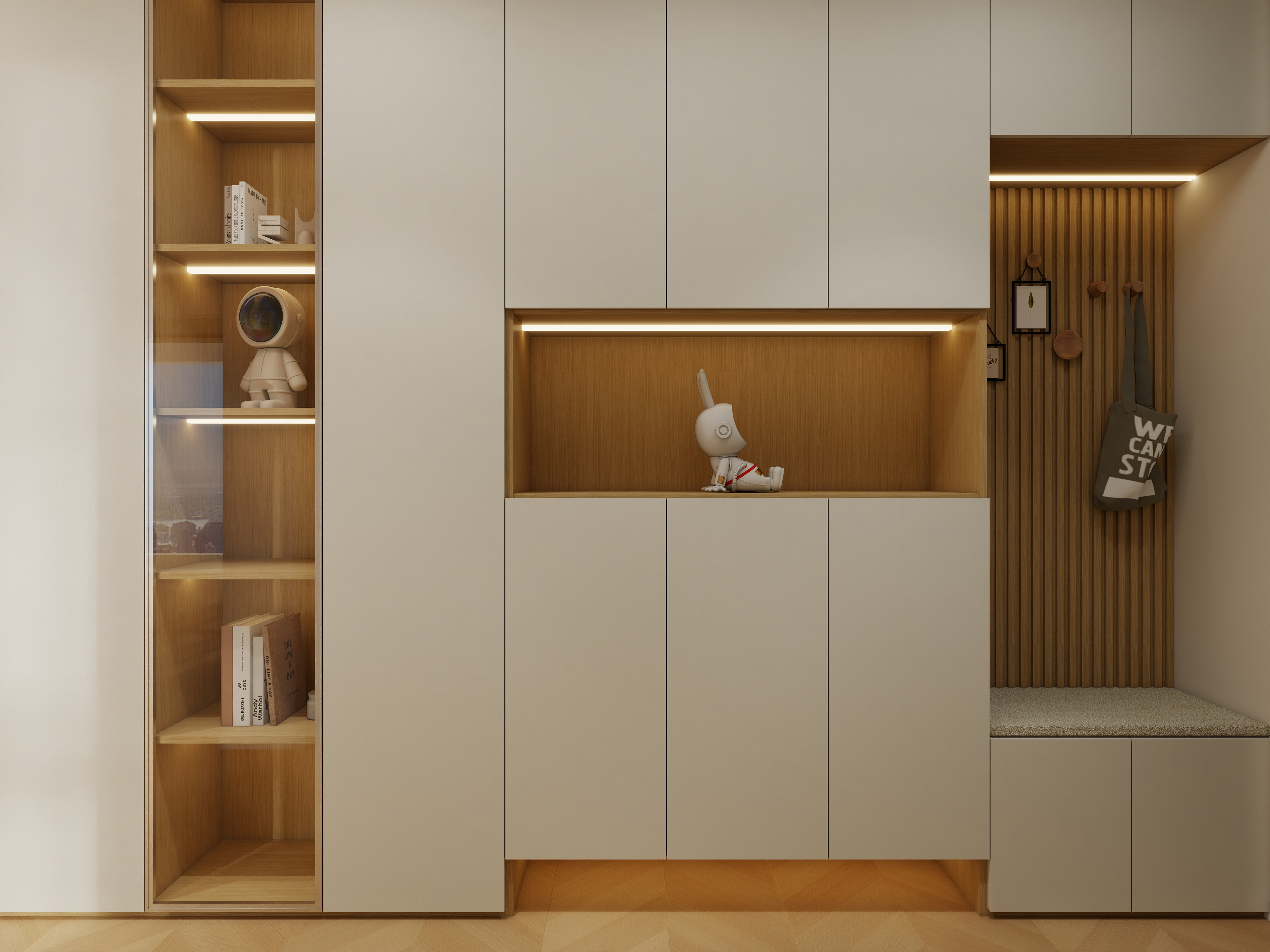 星空设计500一套-原木142㎡2室装修效果图