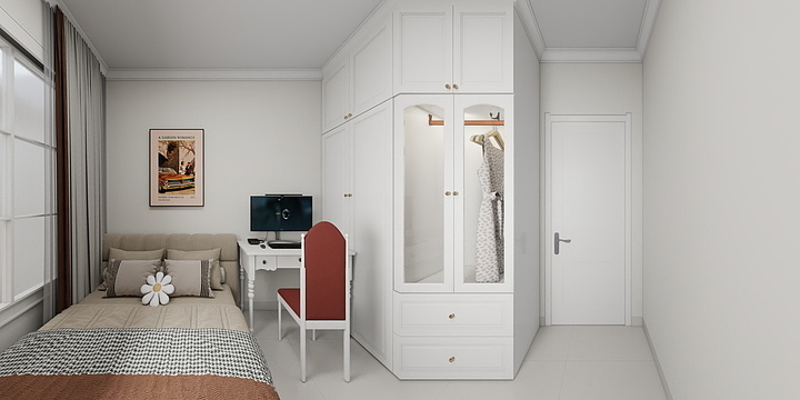 设计师@田工-学府壹号5-2-2202法式-装修设计方案