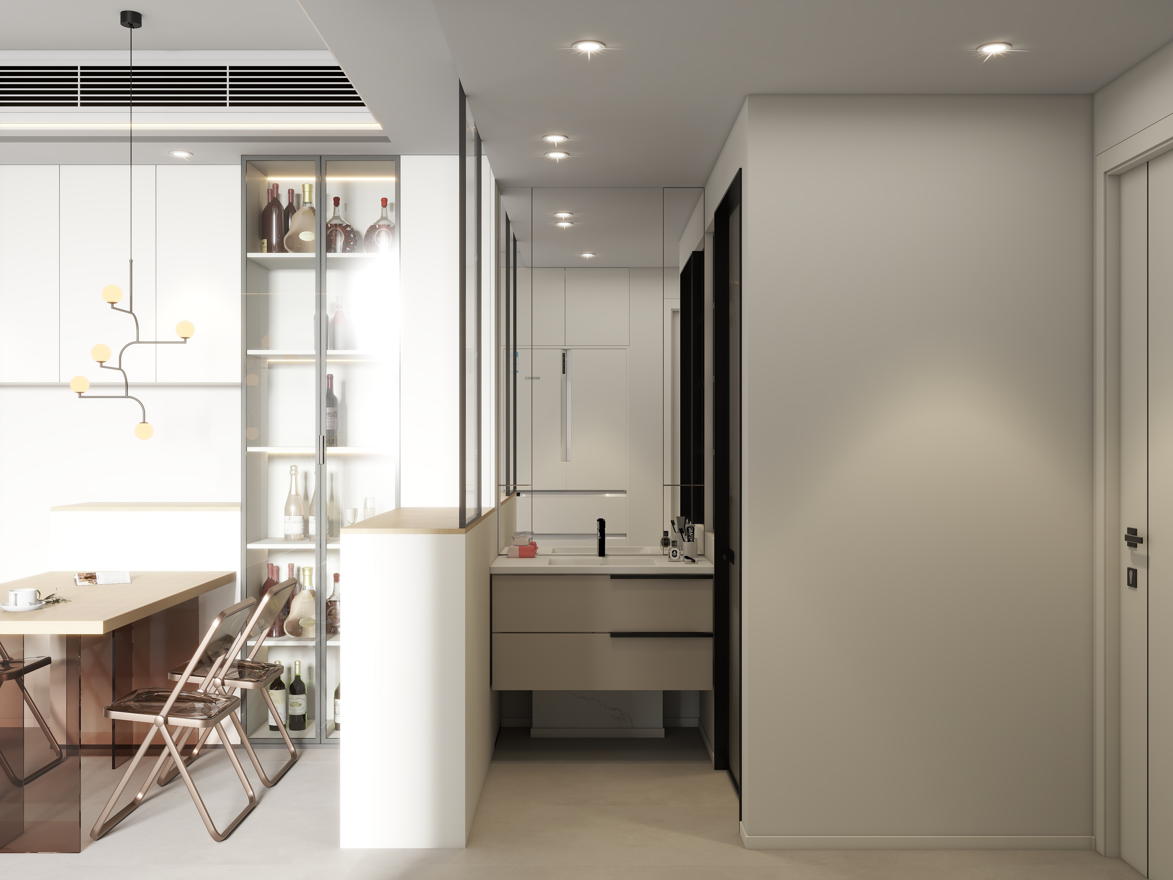 设计师珂源-万科嘉园原木61㎡2室装修效果图