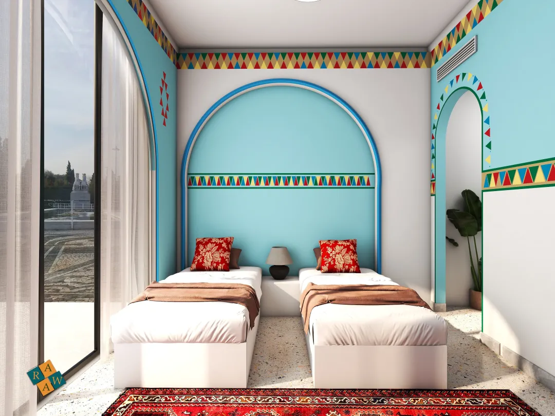 Arwa Ebrahim的装修设计方案:nubian style , hotel room ,interior design 