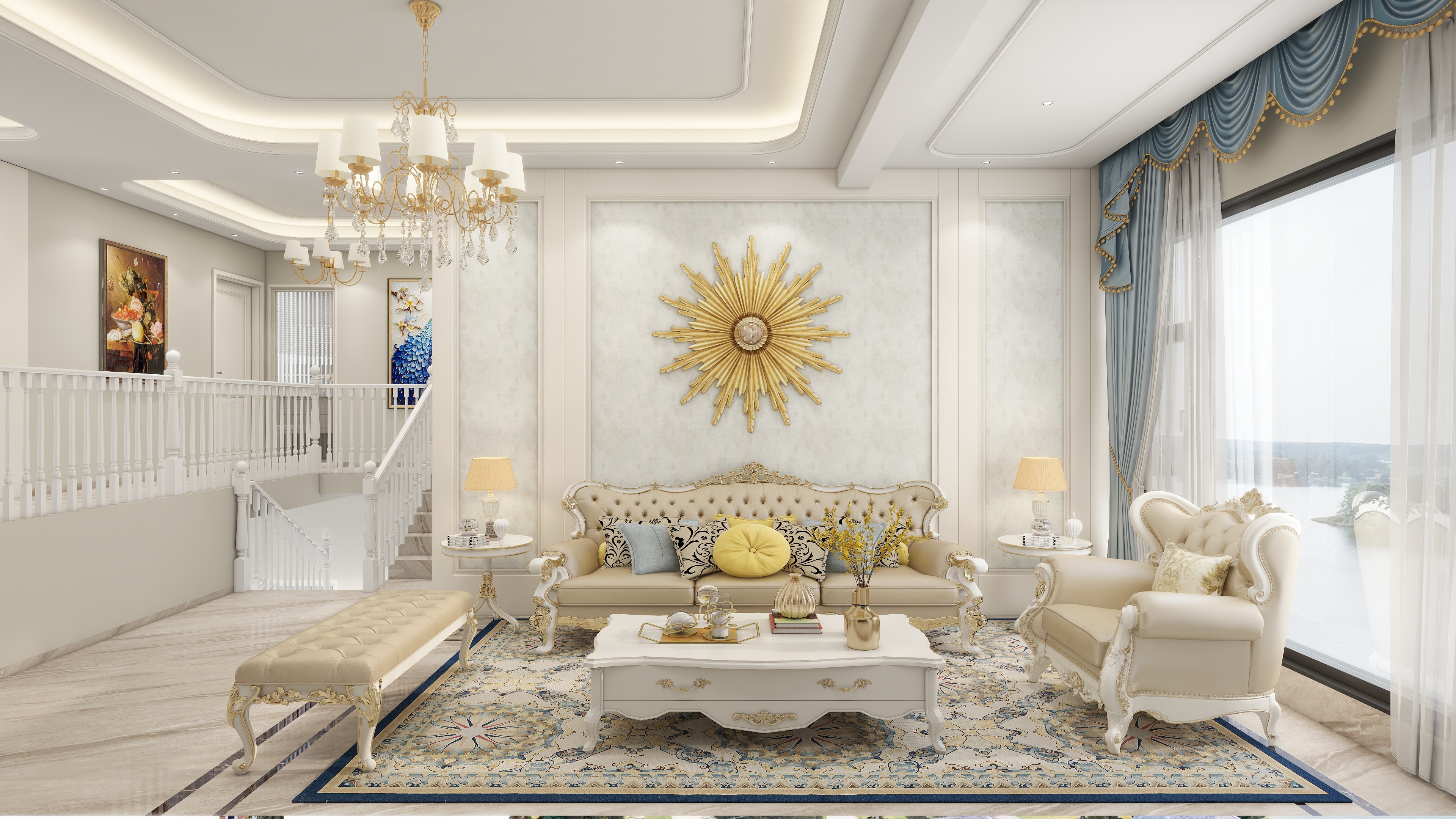 杨勇师兄-简欧风格复式楼装修效果图