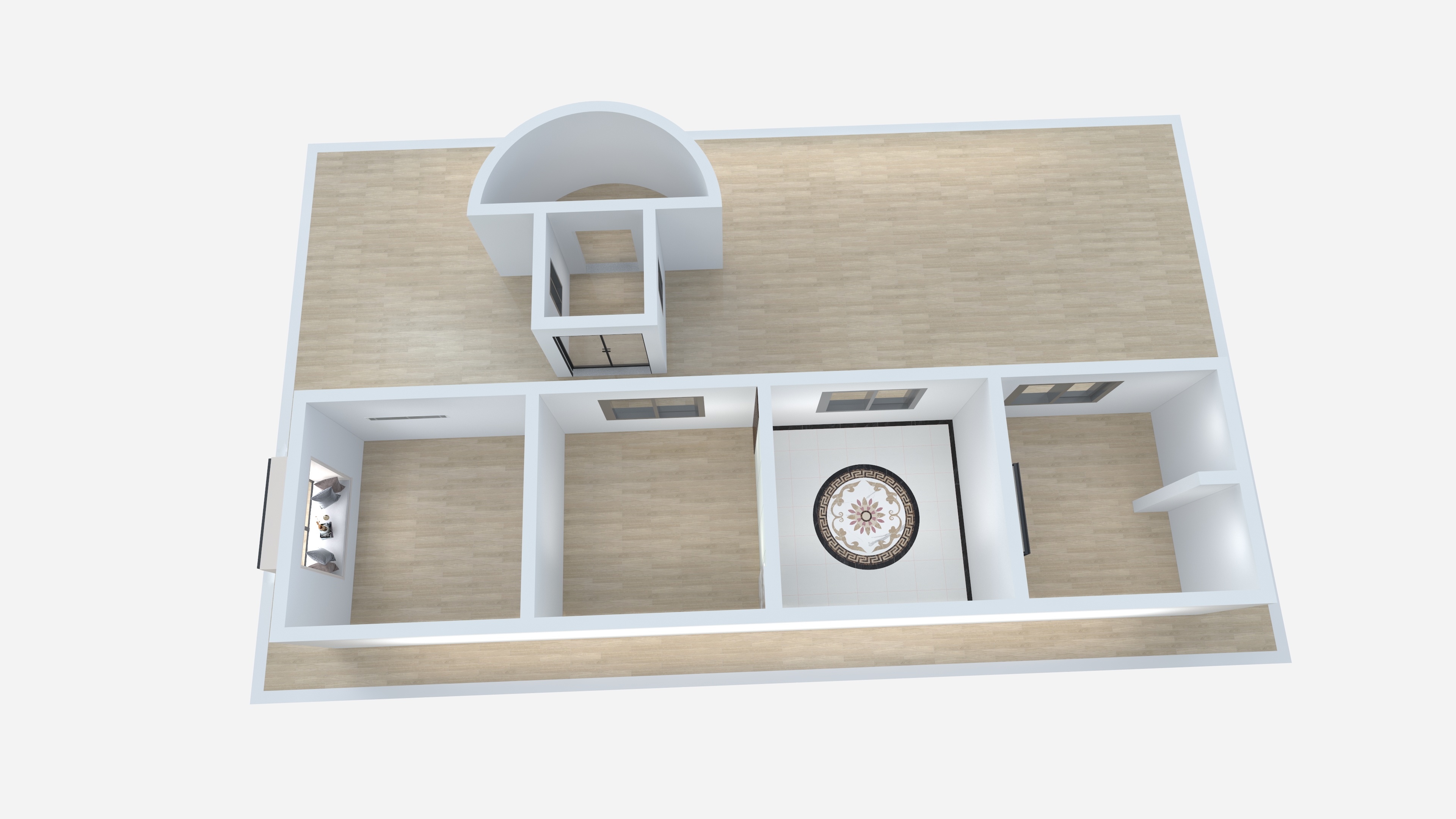 金虎家具-佰里居装饰-王生吉-中级实操考核户型-装修设计方案