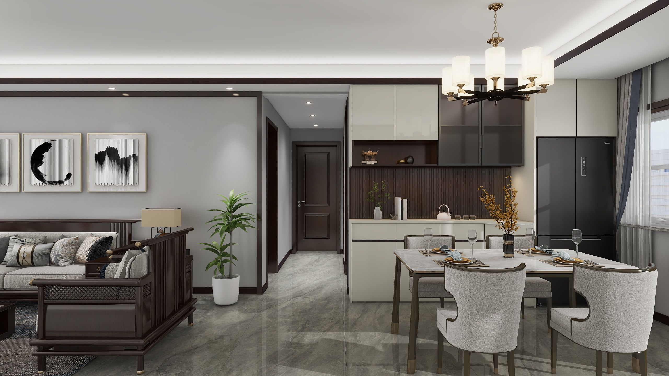 烫发的毛毛虫-146㎡4室-装修设计方案