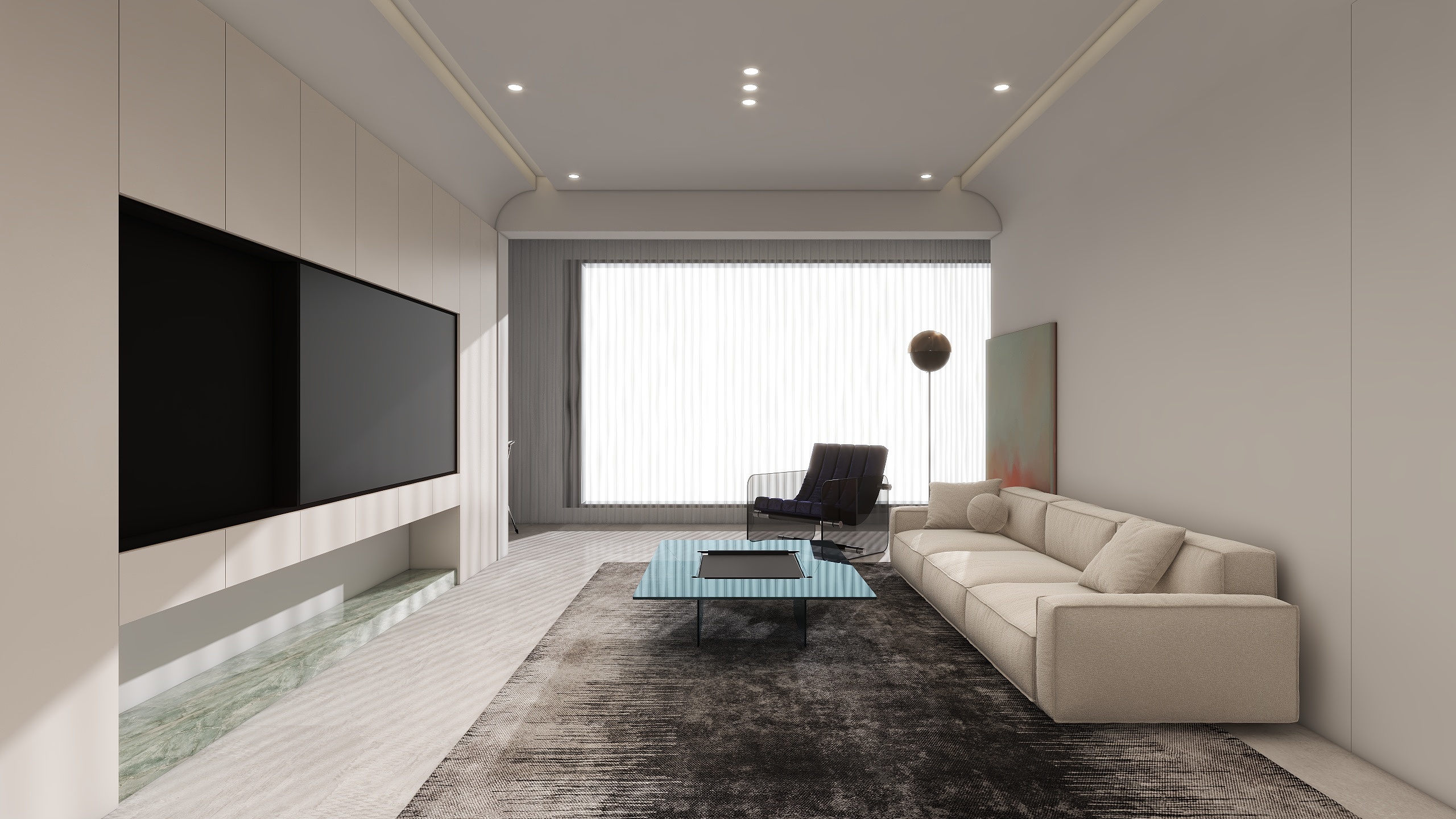 物里-135㎡1室-装修设计方案