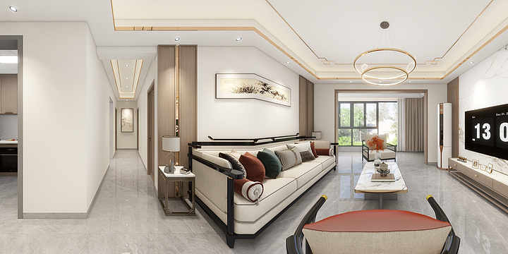 Lm2-天润府4房-新中式-装修设计方案