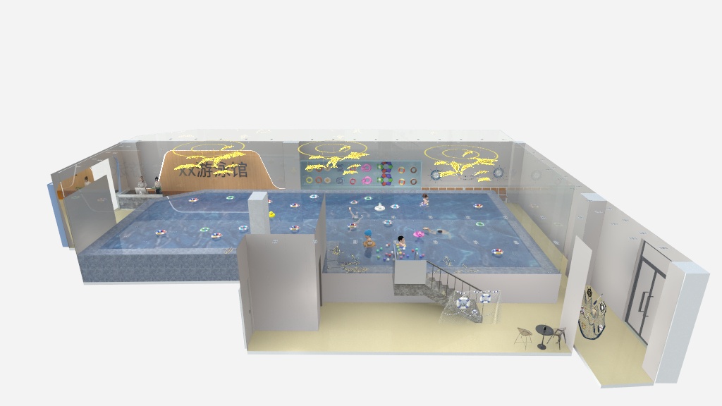 上党区麦田设计-凯德世家游泳馆-装修设计方案
