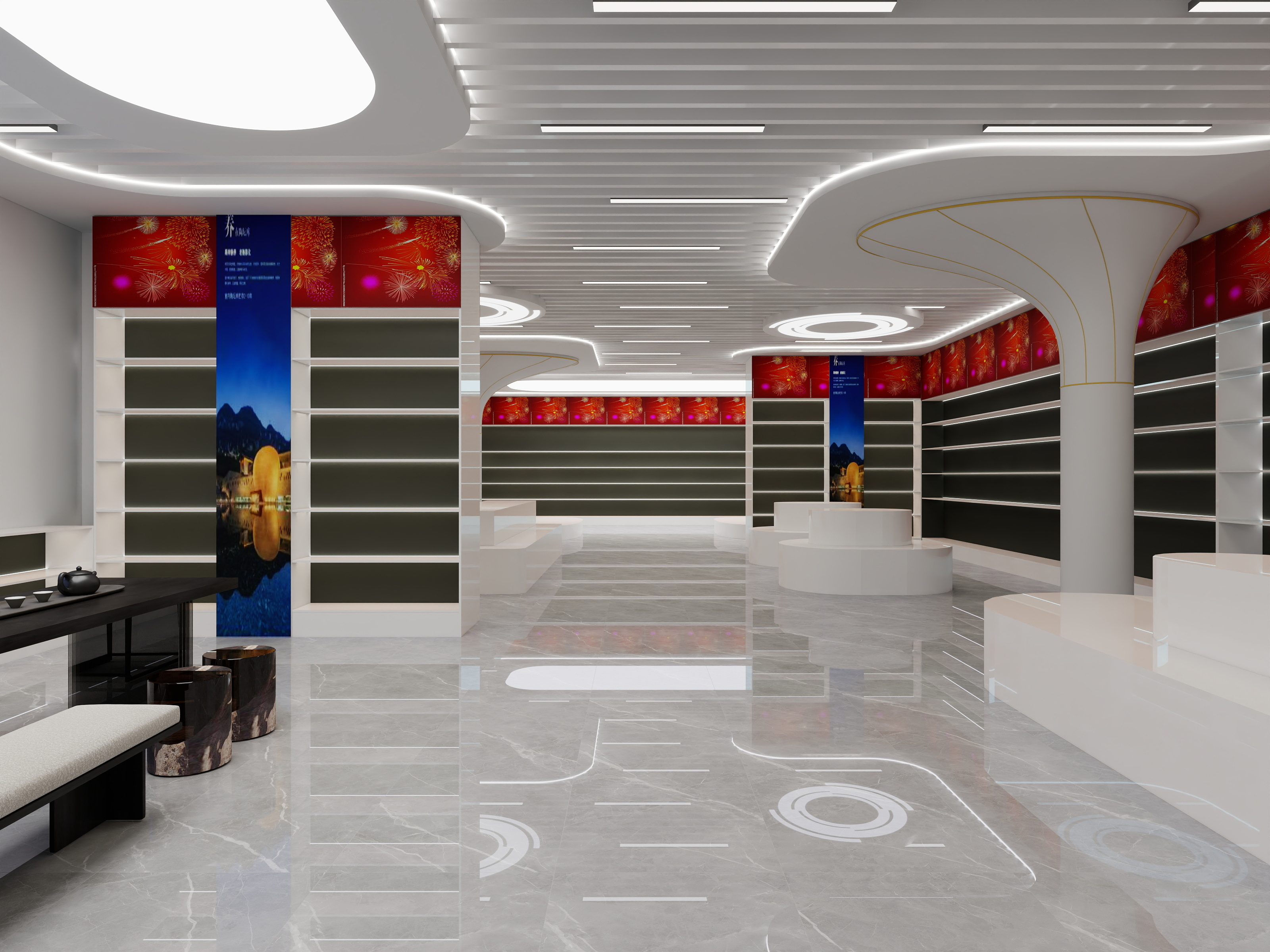 小摆菲啊-平凉市华盛烟花爆竹经营有限公司-装修设计方案