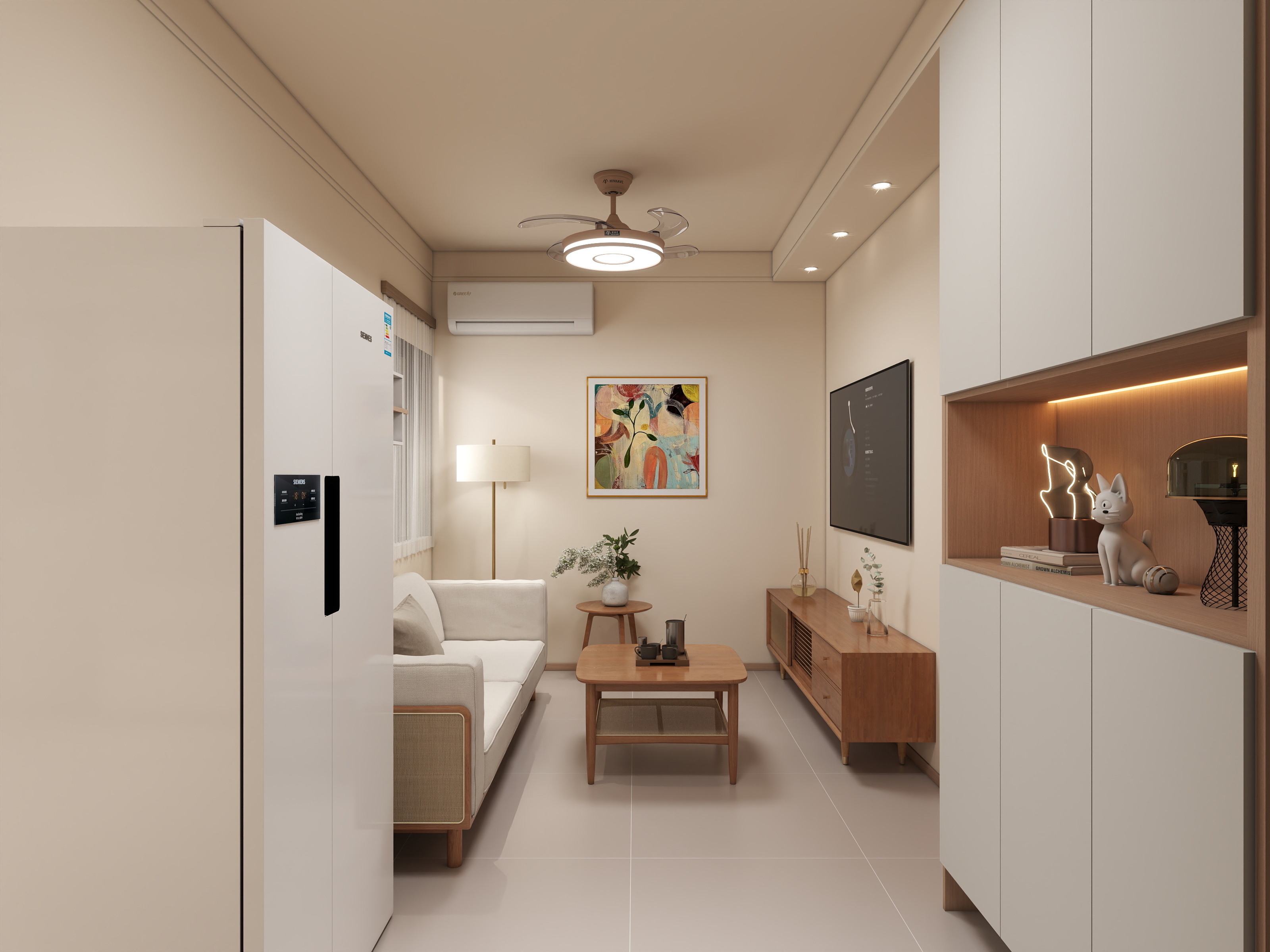 王国瑞-海康苑8号楼101-原木奶油-装修设计方案