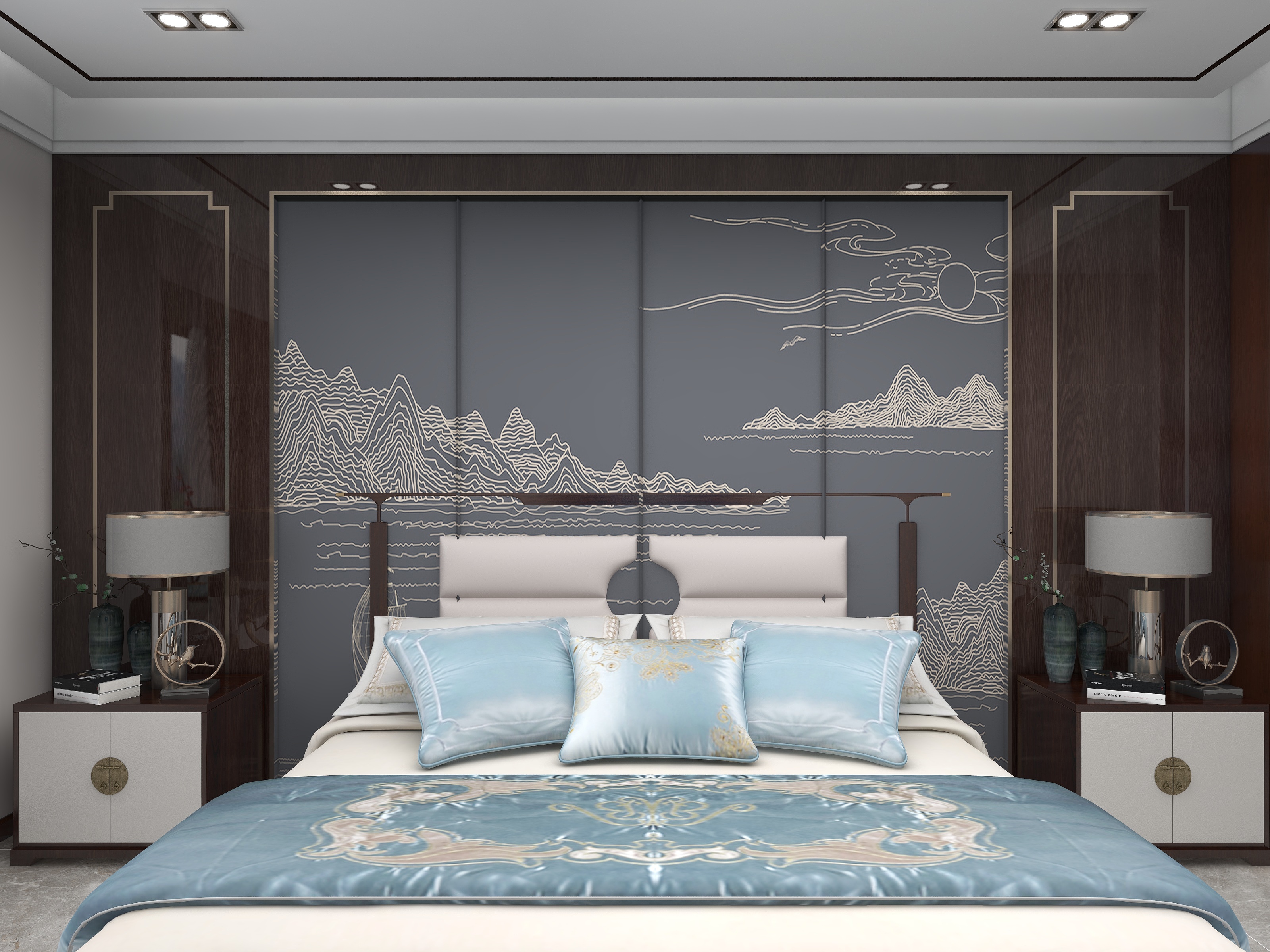 勤劳的小蜜-建业碧桂园·龙悦城中式-装修设计方案