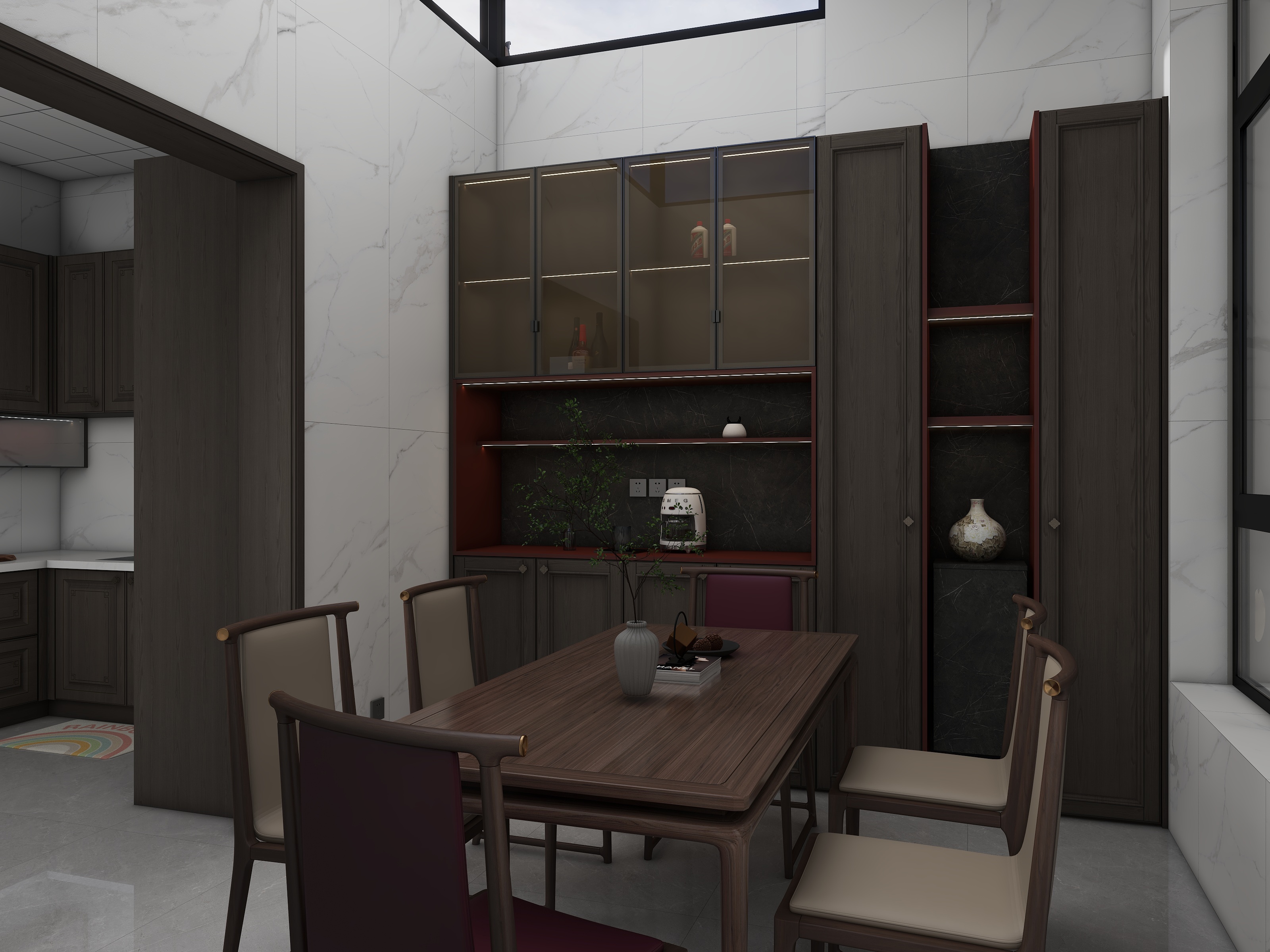 ONE丨DESIGN丨刘辰尧-赵县自建房新中式设计装修效果图