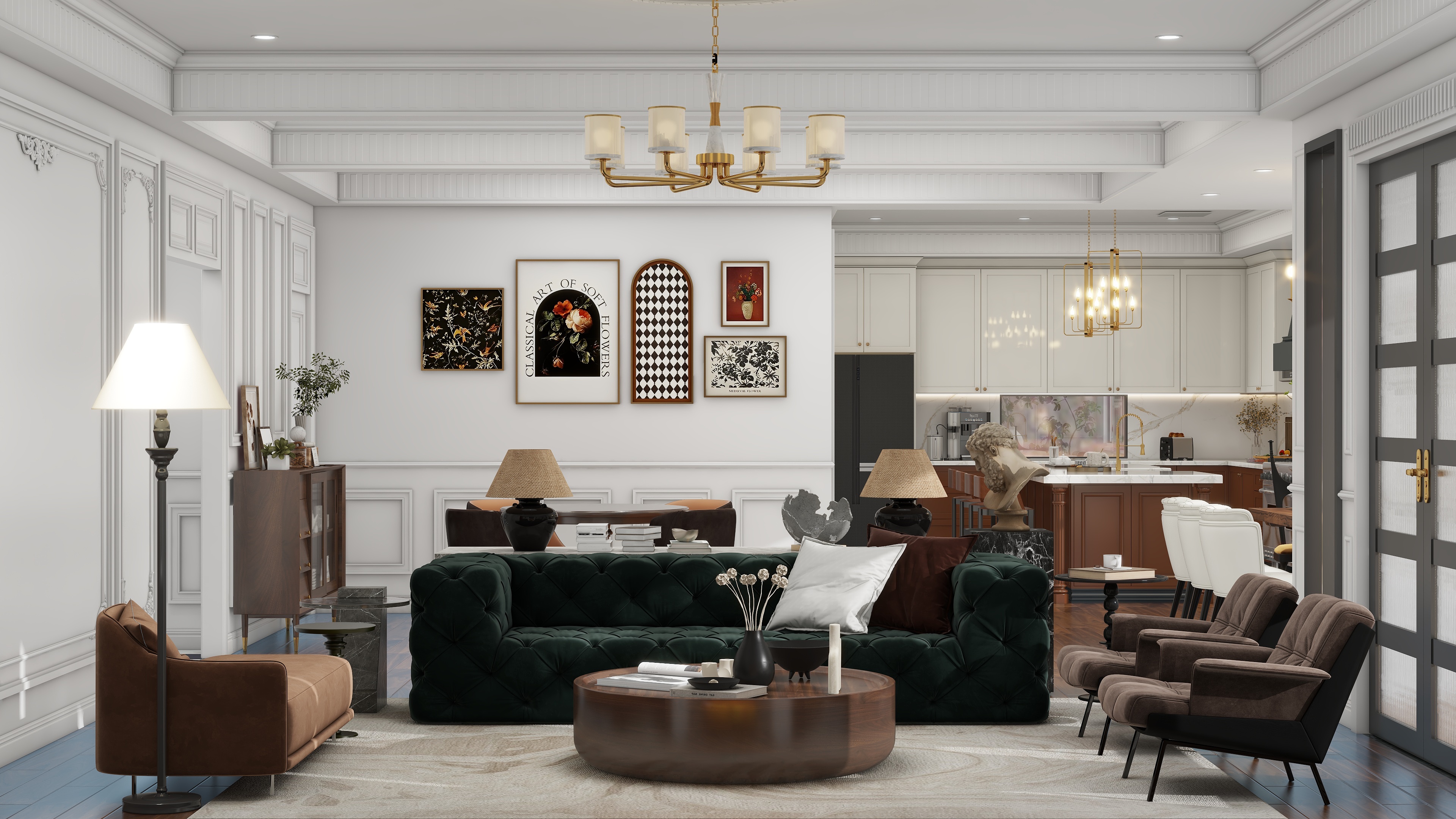 陈建伟-亚特兰大-美式混搭别墅-装修设计方案