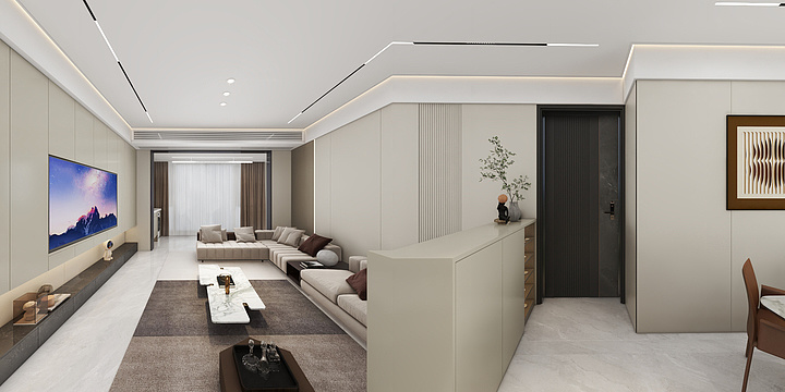 湖北阳新法狮龙-万隆花城7-1-301-装修设计方案