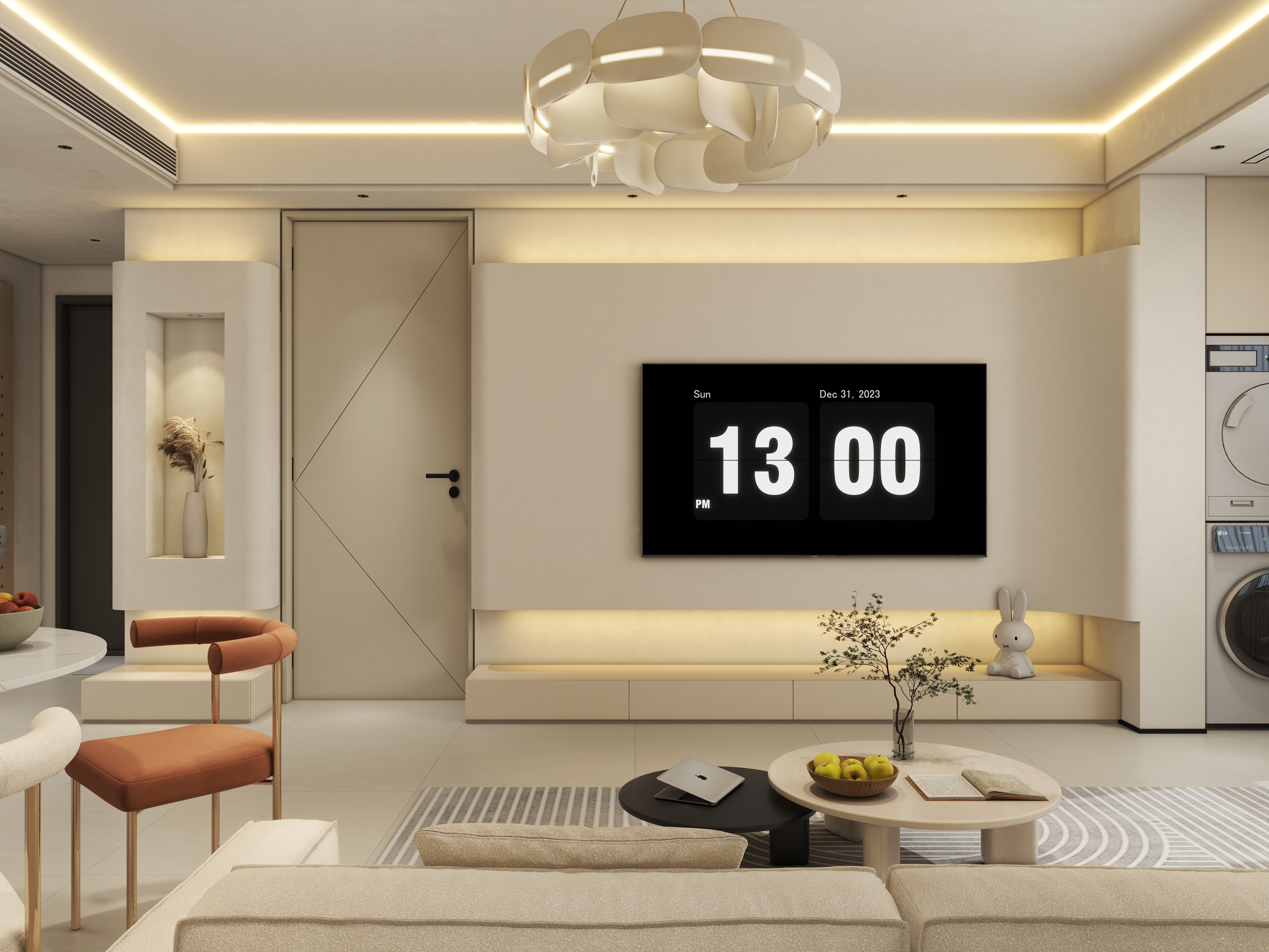 空艺鸣-【紫云府·学宸】现代奶油风-装修设计方案