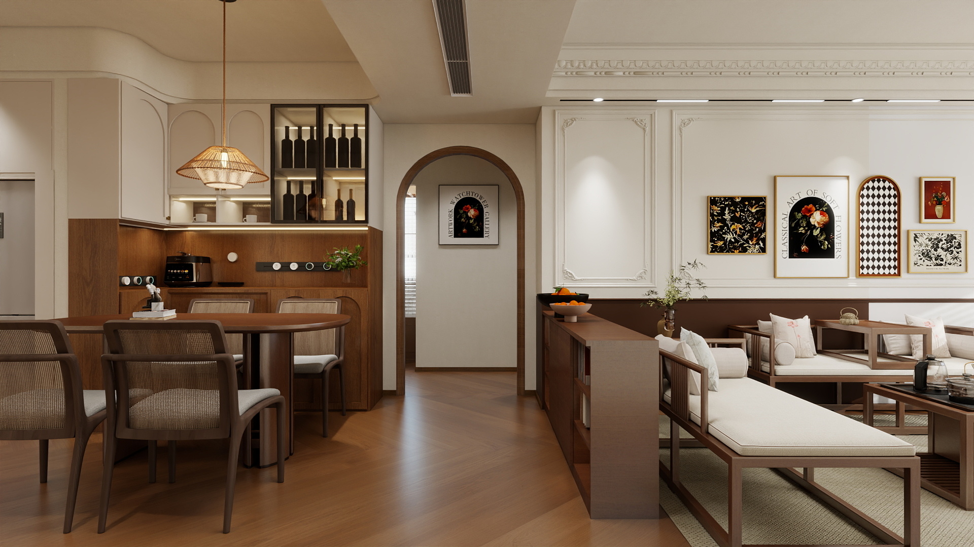 小小黄黄-潮悦雅居108㎡3室装修效果图