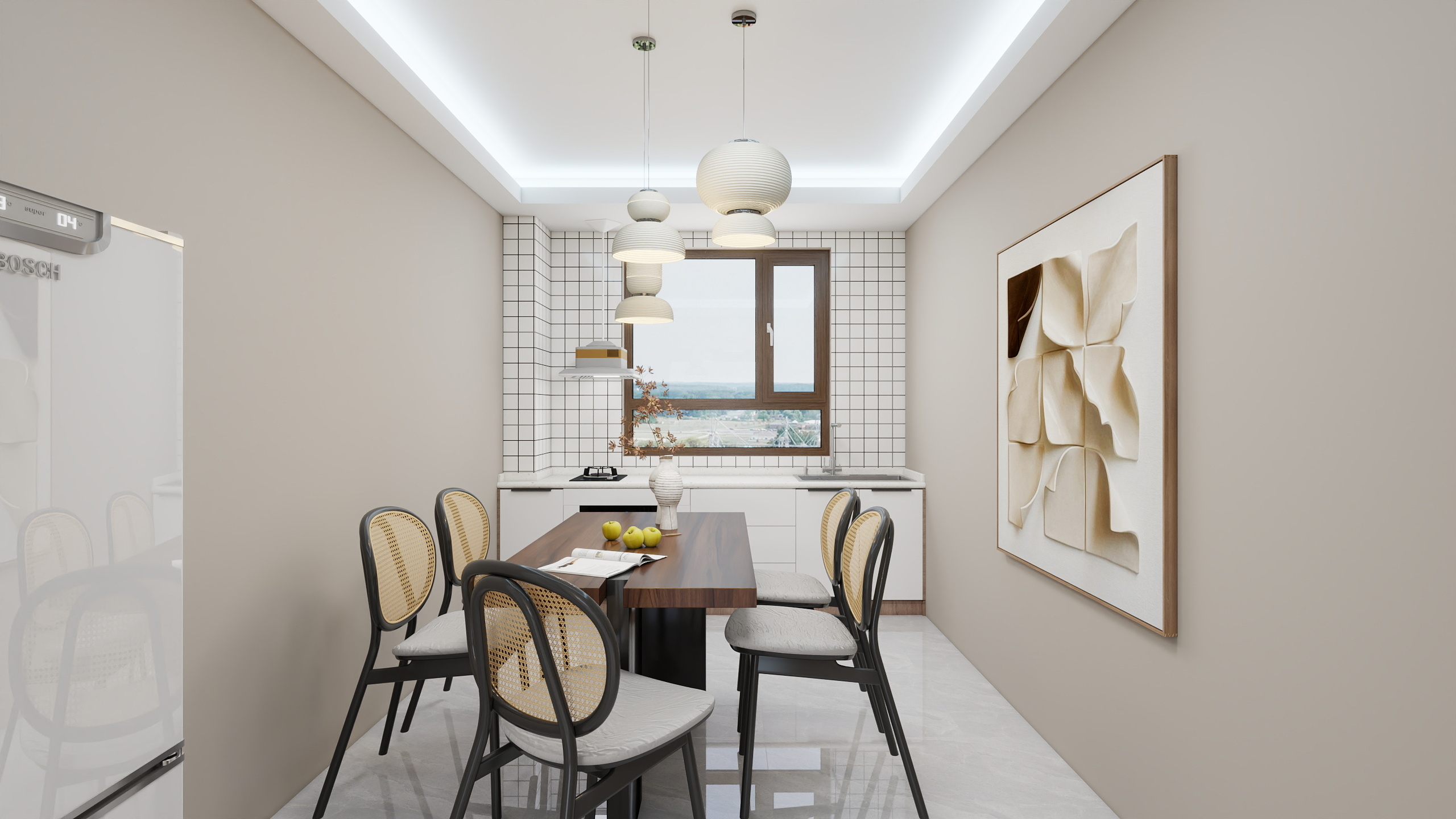 不出新手村的匠人-恒奥世纪华府99㎡2室装修效果图