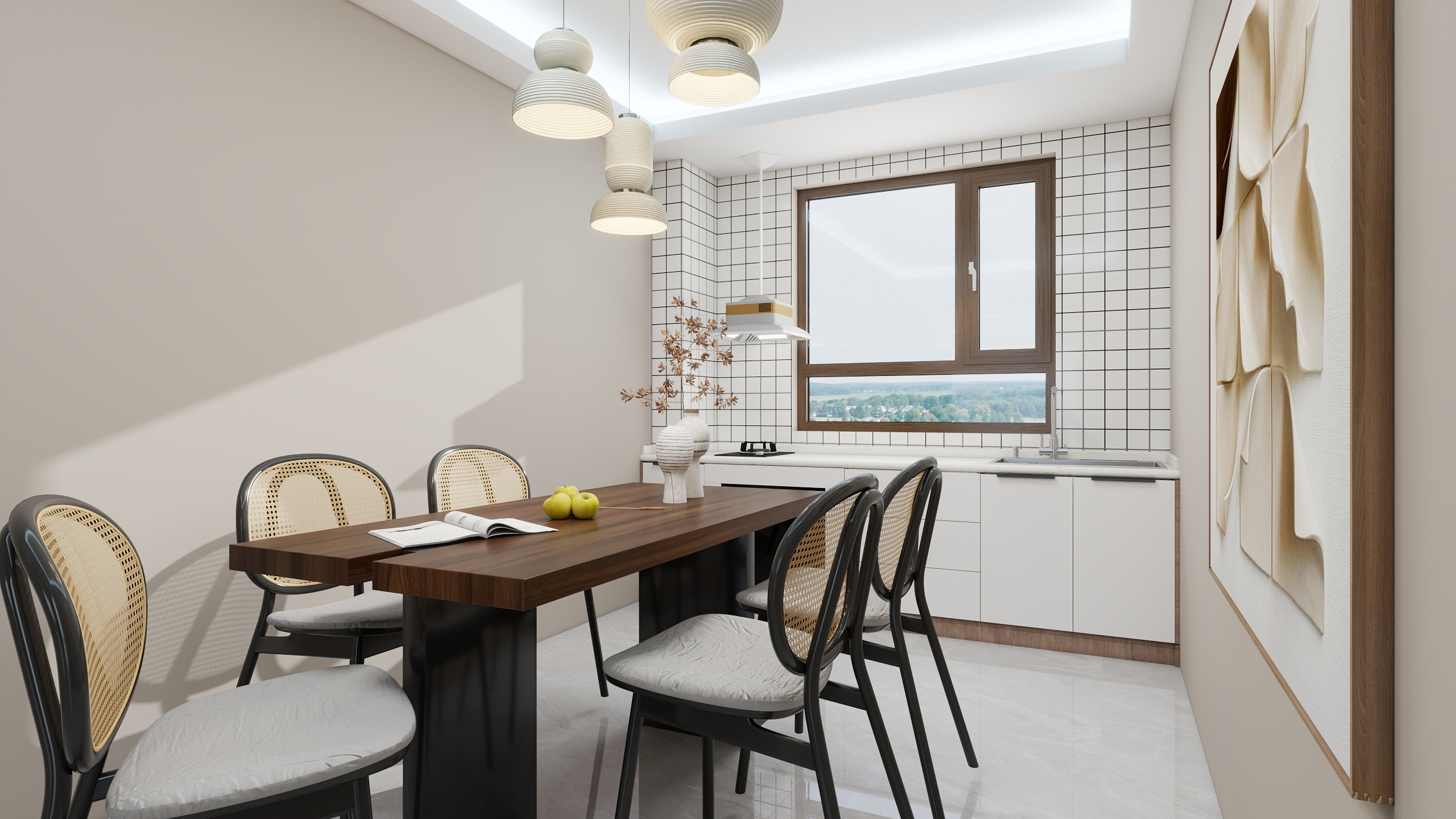 不出新手村的匠人-恒奥世纪华府99㎡2室装修效果图