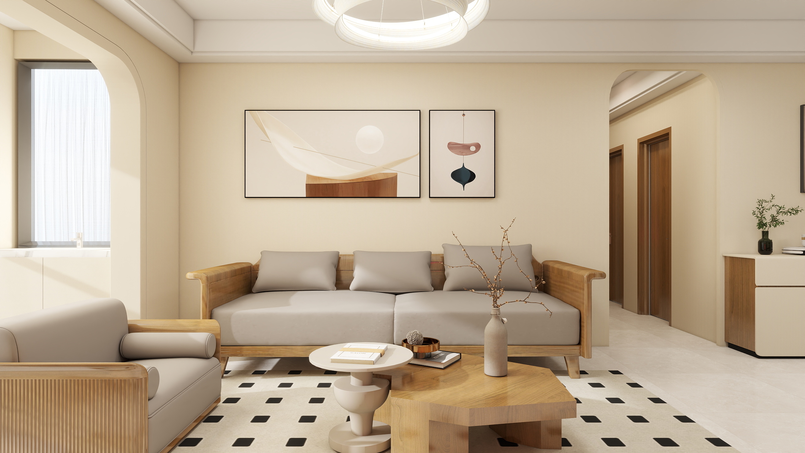 盗墓星辰-星河湾奶油风户型124-装修设计方案