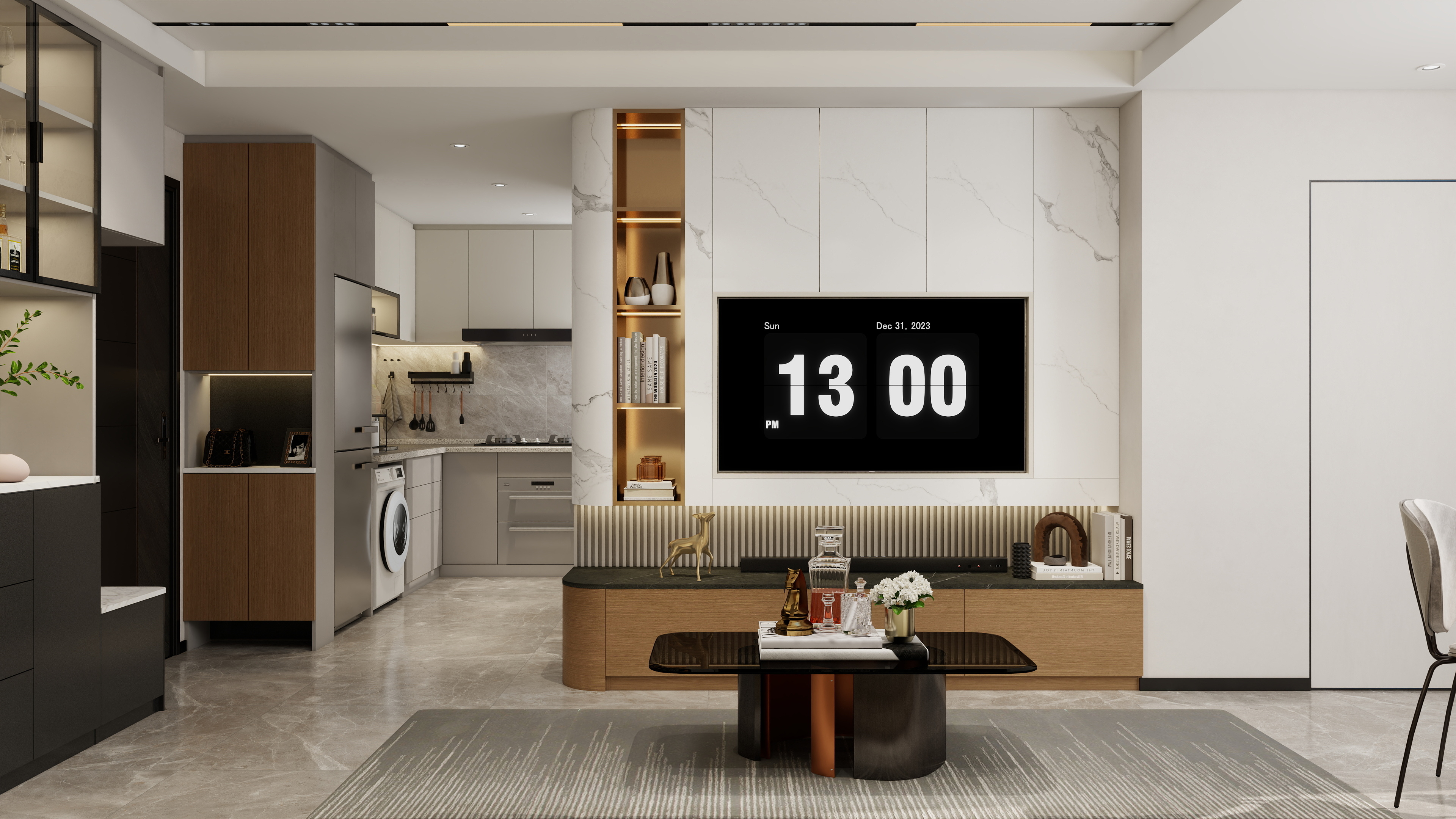 项目制作账号001-意式轻奢 MC Kaman將軍澳住家-装修设计方案