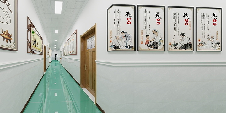 彩装设计-医馆走廊-副本-装修设计方案