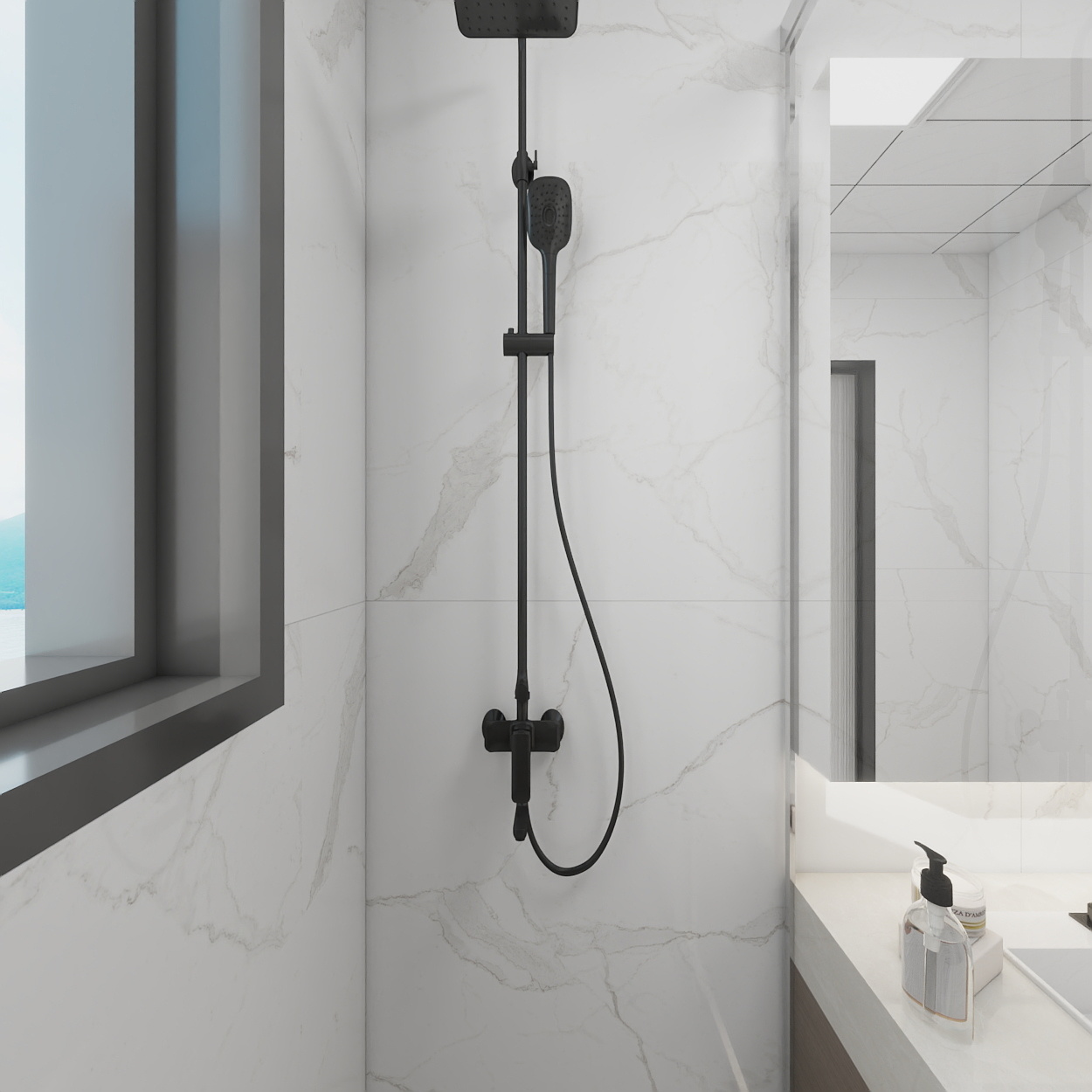 艺雅丽-65平原木现代简约 一层卫生间装修效果图第3张