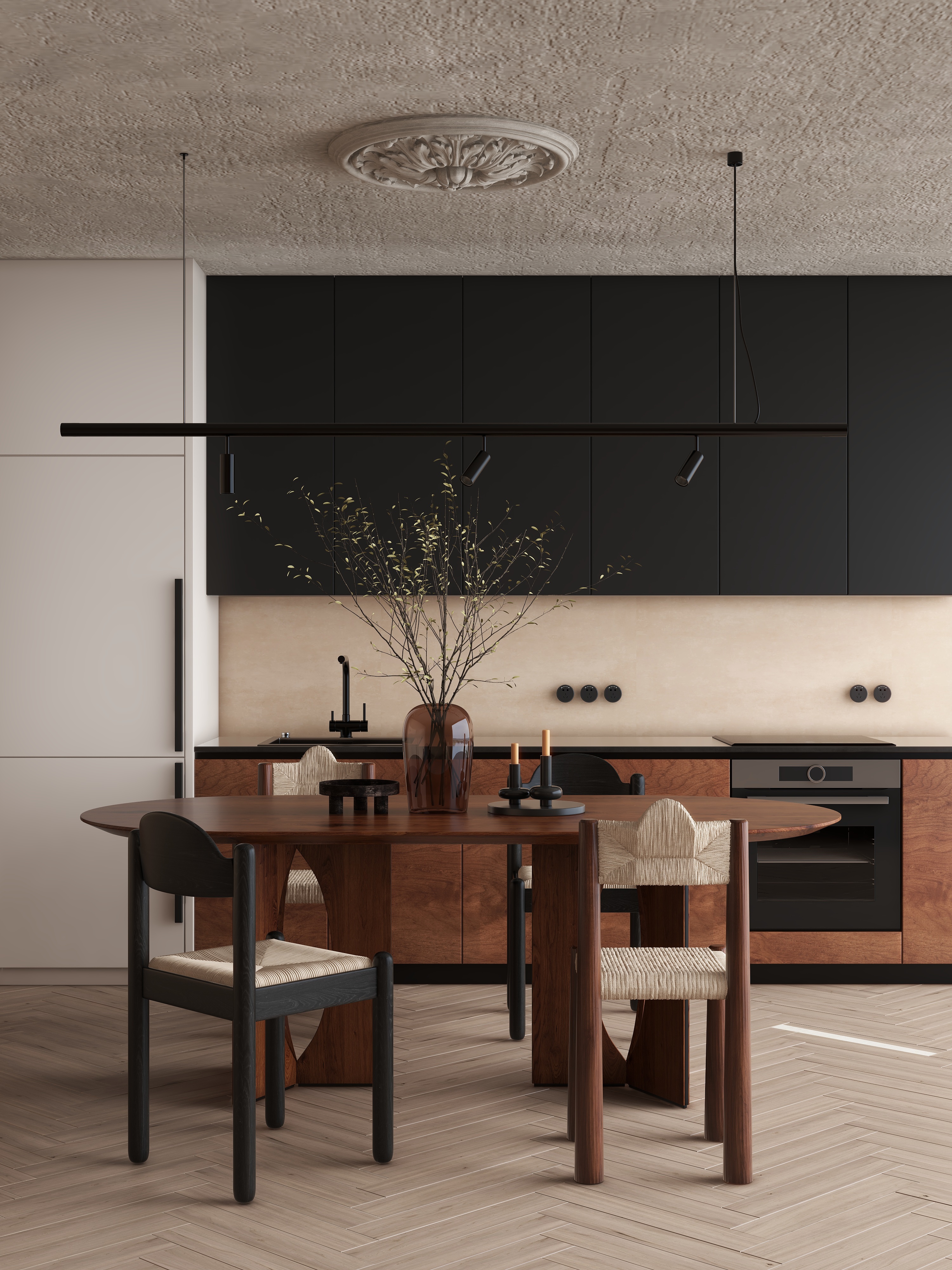 万严设计师-侘寂风餐厅105338865-装修设计方案