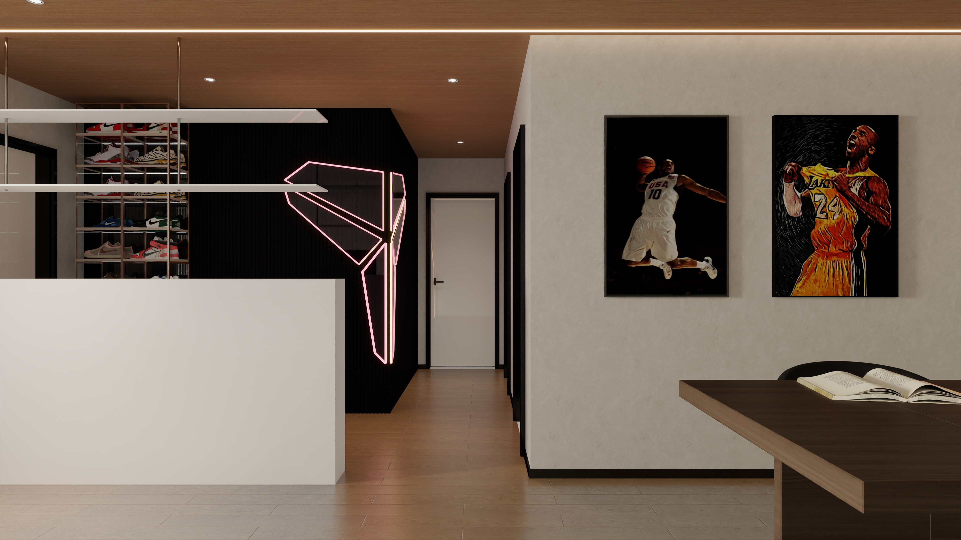 A周素人设计-150平球迷之家装修效果图