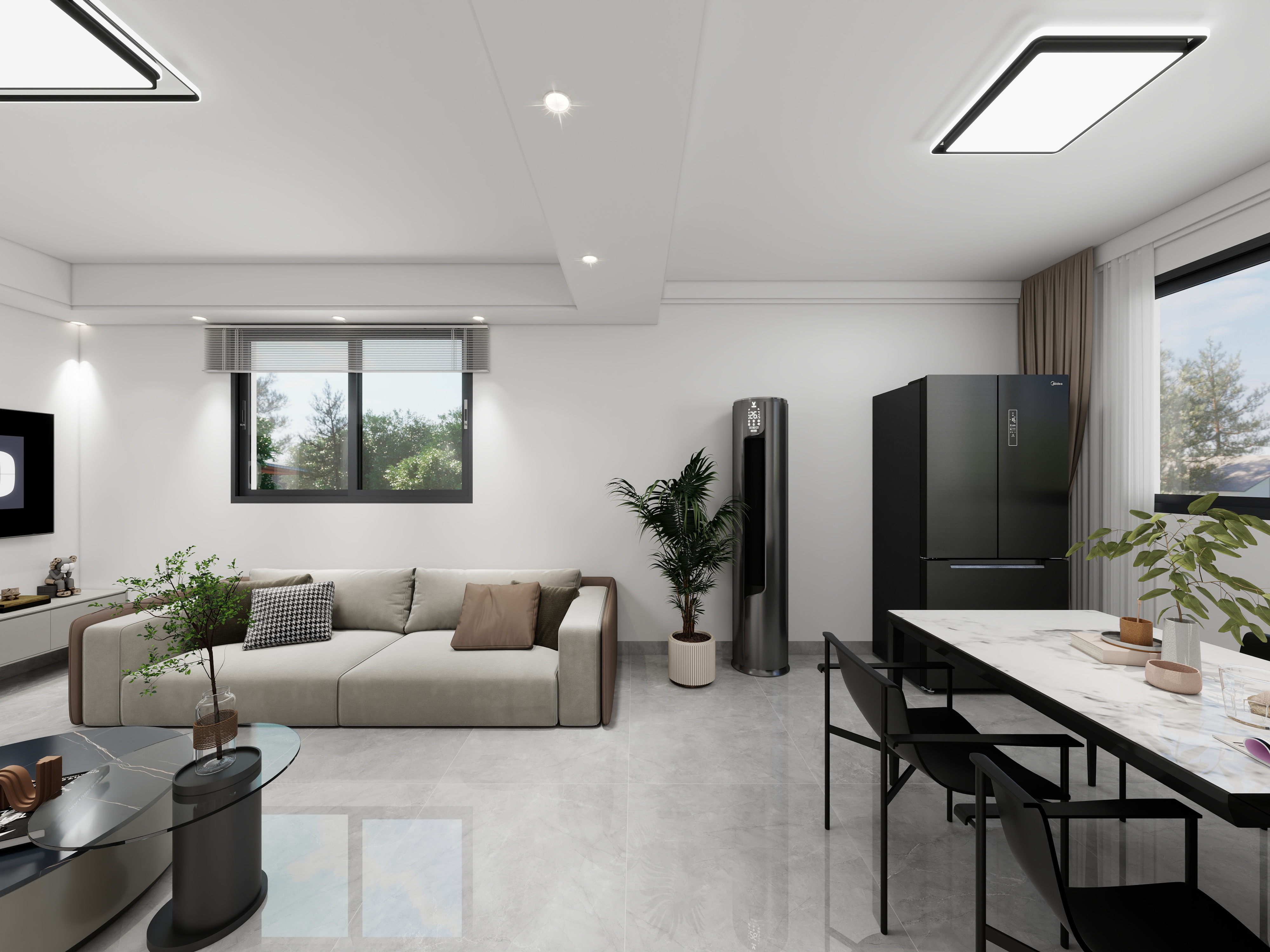 怀远盼盼木门全屋整装-简约风格两室-装修设计方案